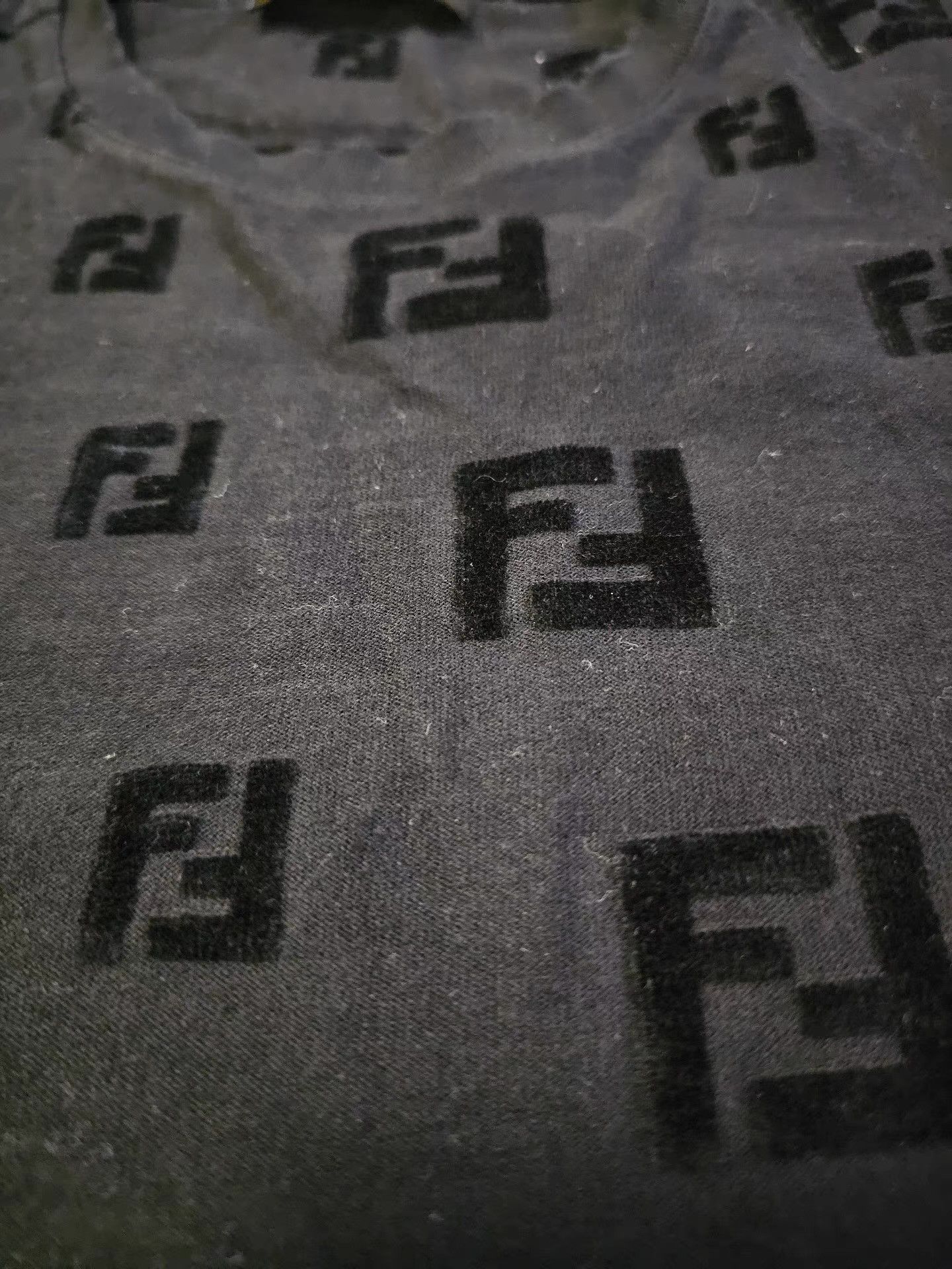 Fendi Fendi Flocked Short Sleeve T-shirt Size US M / EU 48-50 / 2 - 3 Thumbnail