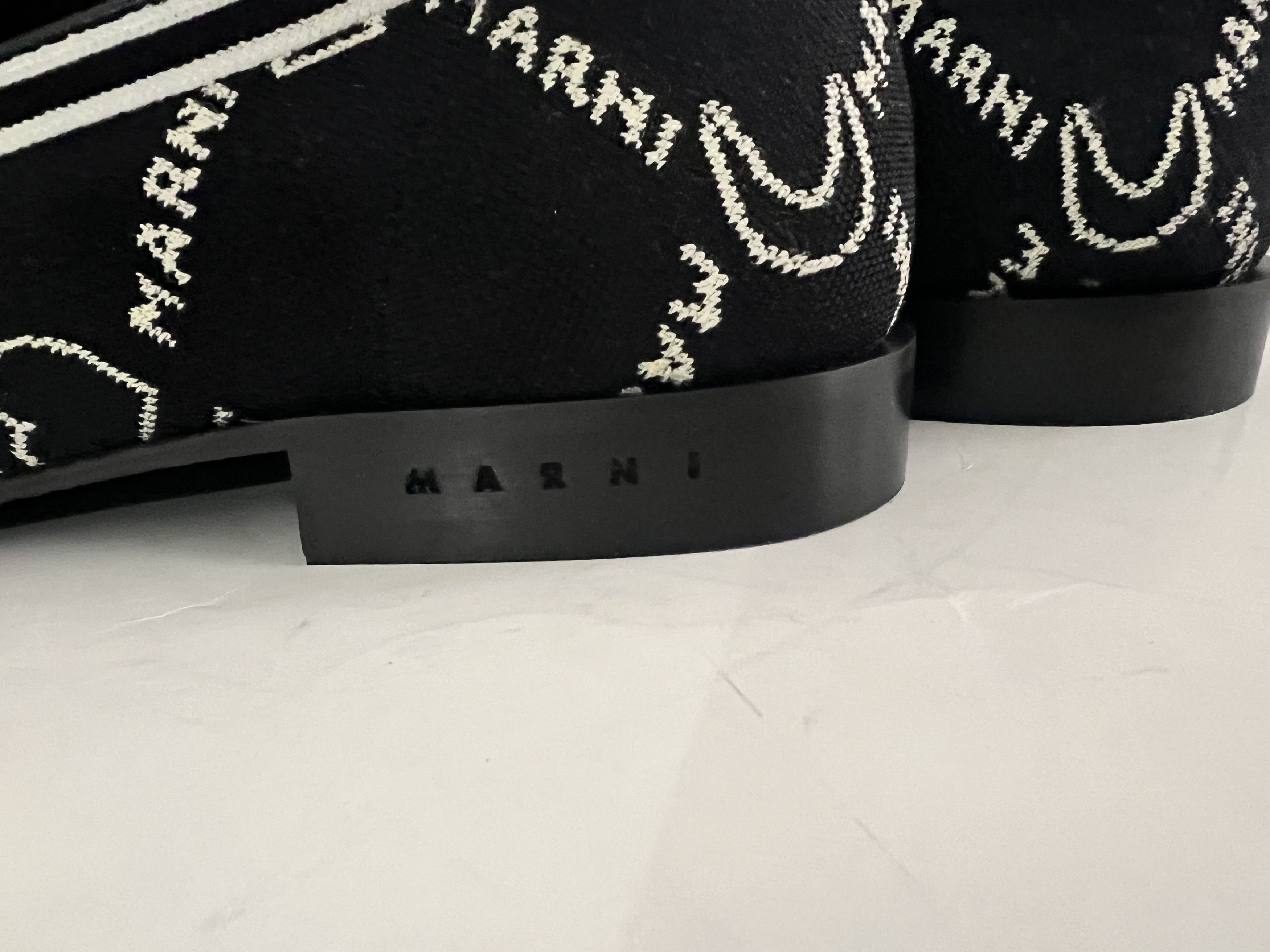 Marni Marnigram Trompe L'oeil Jacquard Moccasins Size US 10 / EU 43 - 8 Thumbnail