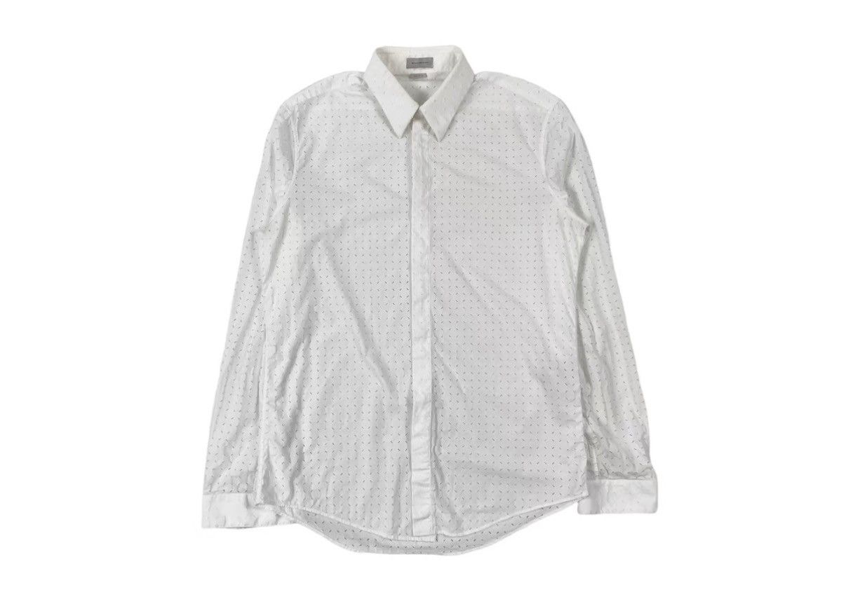 Balenciaga Balenciaga Cutout White Shirt J31 Size US XS / EU 42 / 0 - 1 Thumbnail