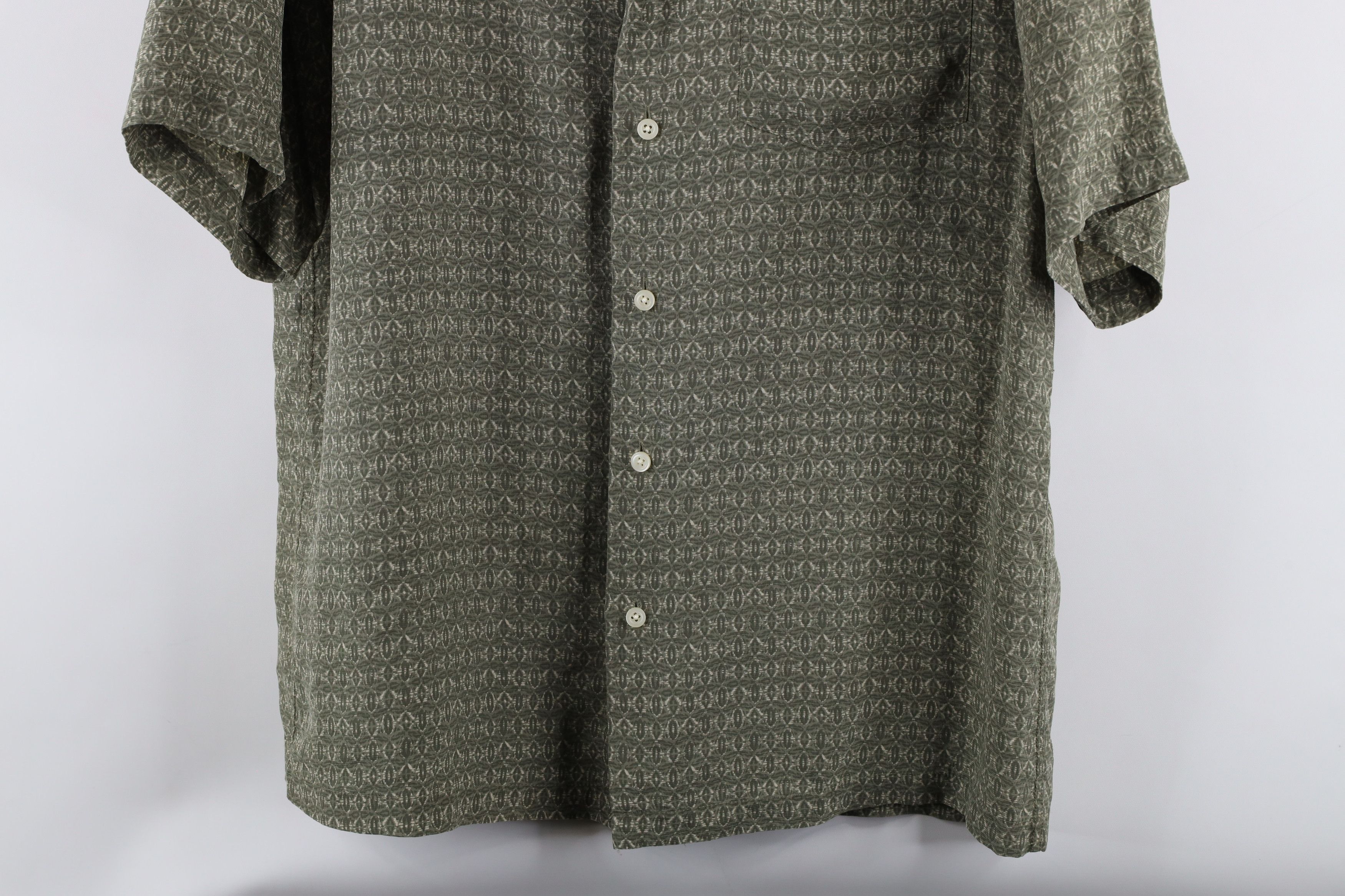 Vintage Vintage 90s Streetwear Short Sleeve Button Shirt Green Size US M / EU 48-50 / 2 - 3 Thumbnail
