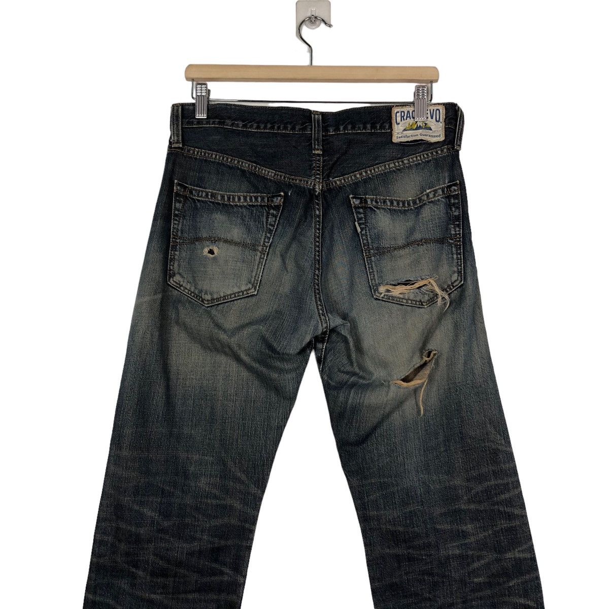 Hysteric Glamour 🔥Crack Evo Distressed Denim Jeans Biker Punk Style Size US 32 / EU 48 - 10 Thumbnail