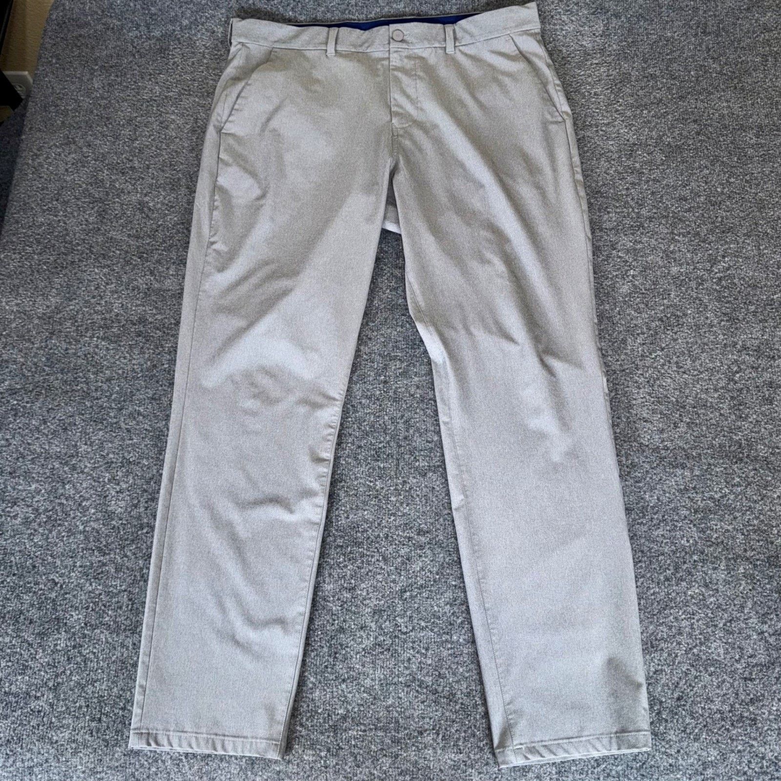 Mizzen+Main Mizzen+Main Helmsman Pants Mens 38x32 Gray Slim Fit Stretch Size US 38 / EU 54 - 1 Thumbnail