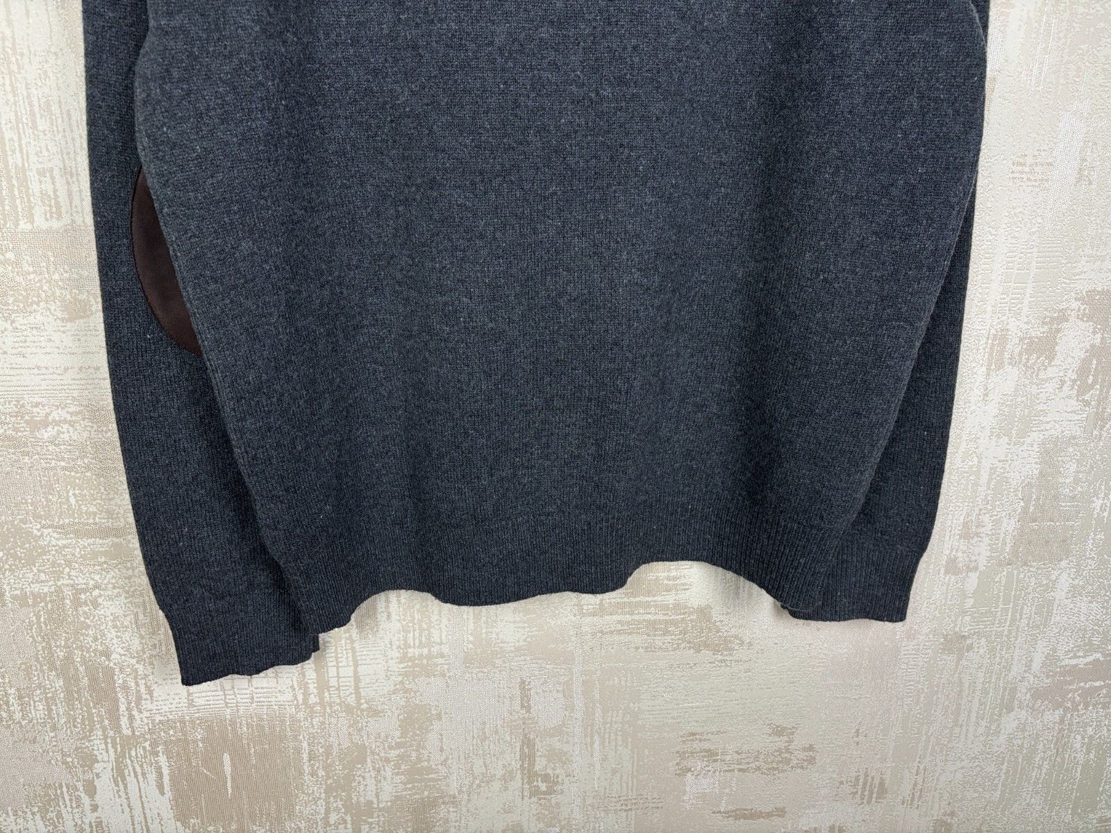 Hackett Hackett London Lambswool Pullover 1/4 Zip Sweater Elbow Pads Size US XL / EU 56 / 4 - 22 Thumbnail