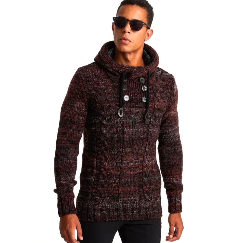NBDN Nobrandedon Leif Nelson Purple/Red Sweater | Size 3XL Size US XXL / EU 58 / 5 - 8 Thumbnail