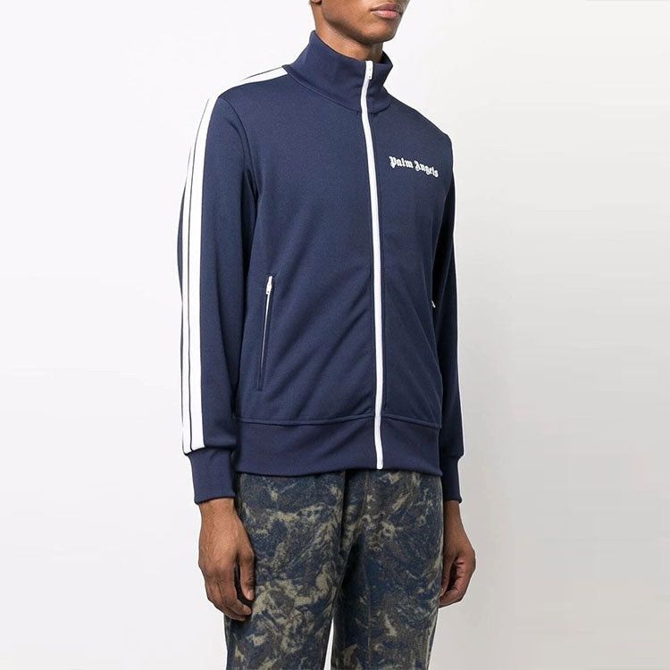 Palm Angels o1in1s0225 Q:3 / Classic Track Jacket in Navy Blue/White Size US M / EU 48-50 / 2 - 3 Thumbnail
