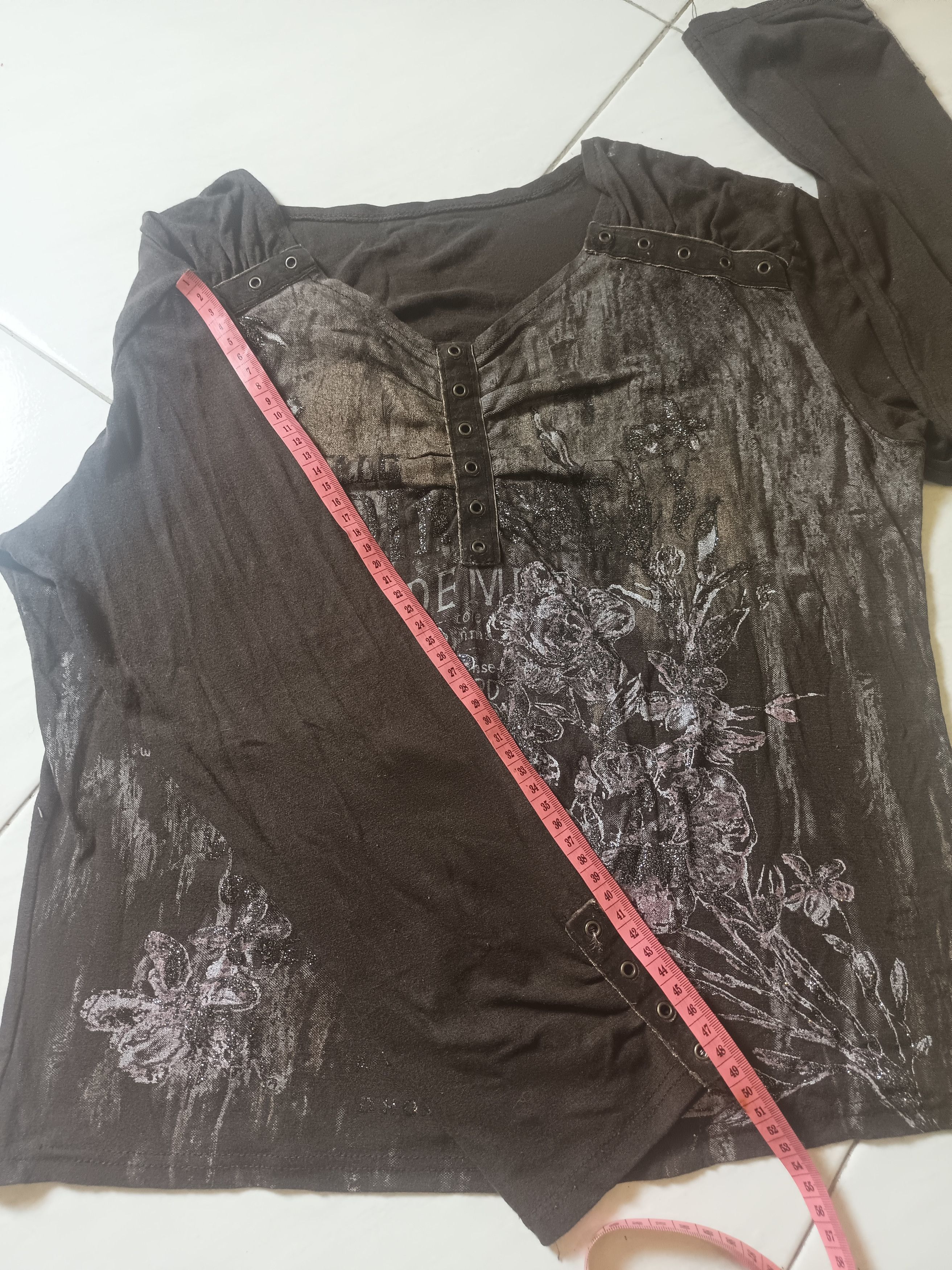 Japanese Brand Japanes Women's Studded Long Sleeve TShirt If6was9 LGB style Size XL / US 12-14 / IT 48-50 - 3 Thumbnail