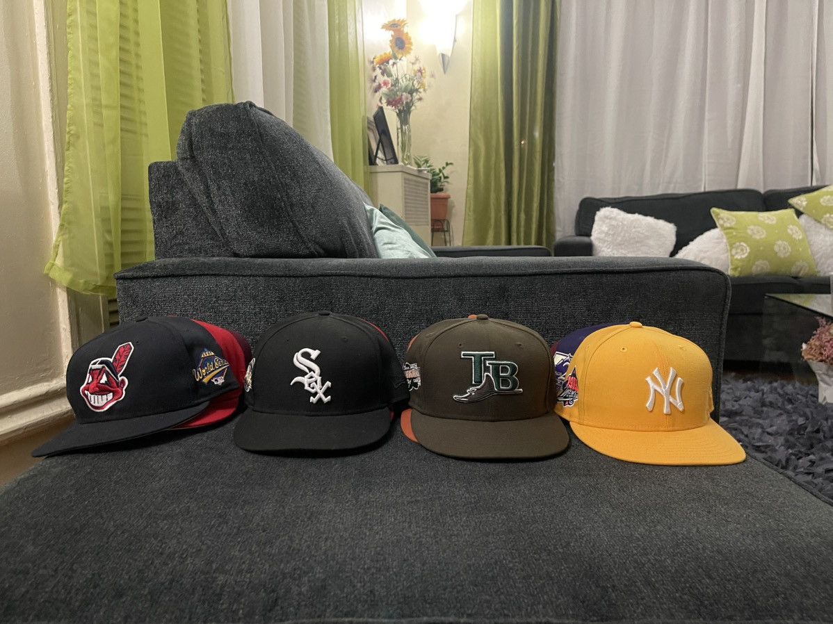 MLB × Vintage MLB fitted hats 7 3/4 Size ONE SIZE - 3 Thumbnail