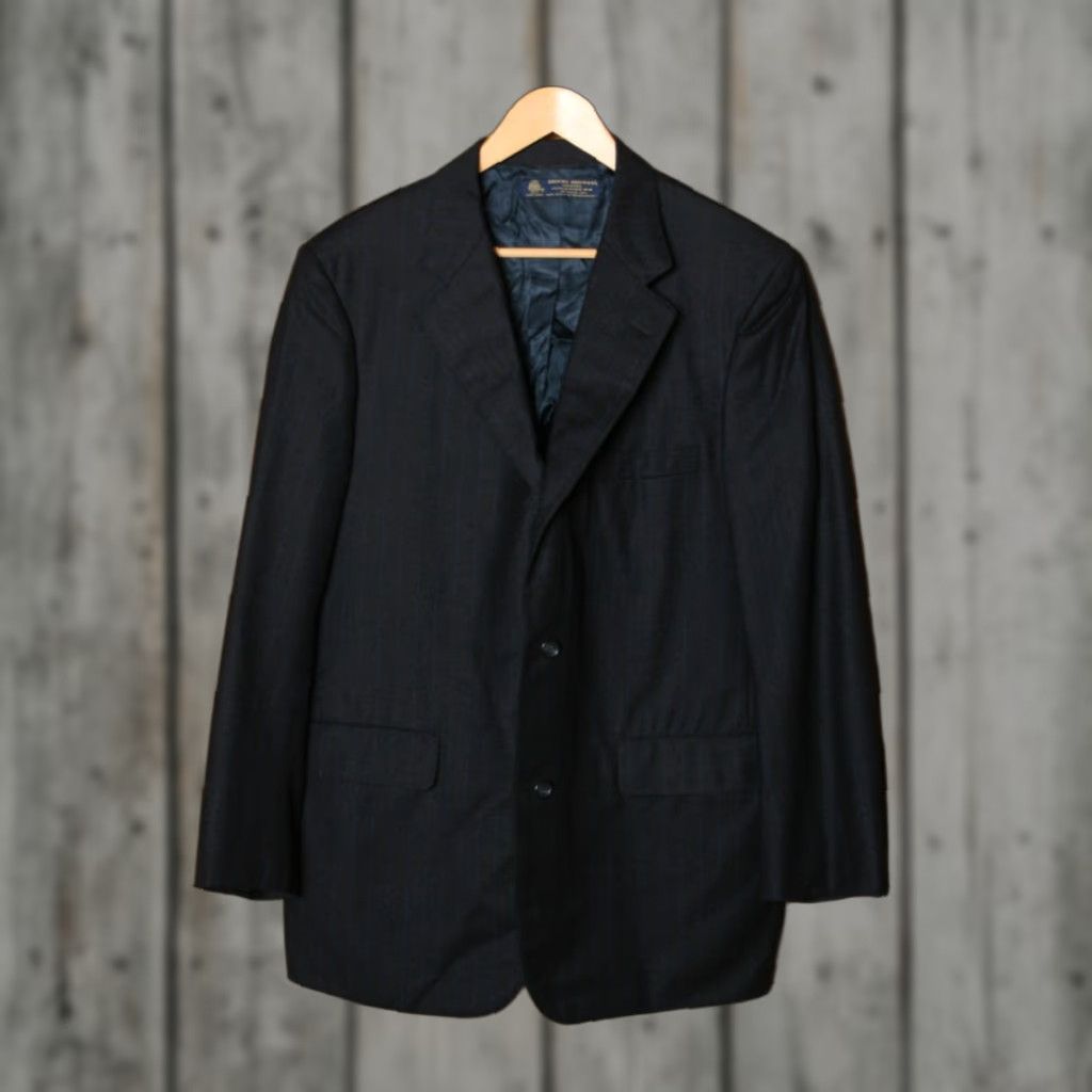 Brooks Brothers VINTAGE Brooks Brothers Sport Coat Three-Button Single-Breasted Wool Blue 46R Mens Size US S / EU 44-46 / 1 - 1 Thumbnail