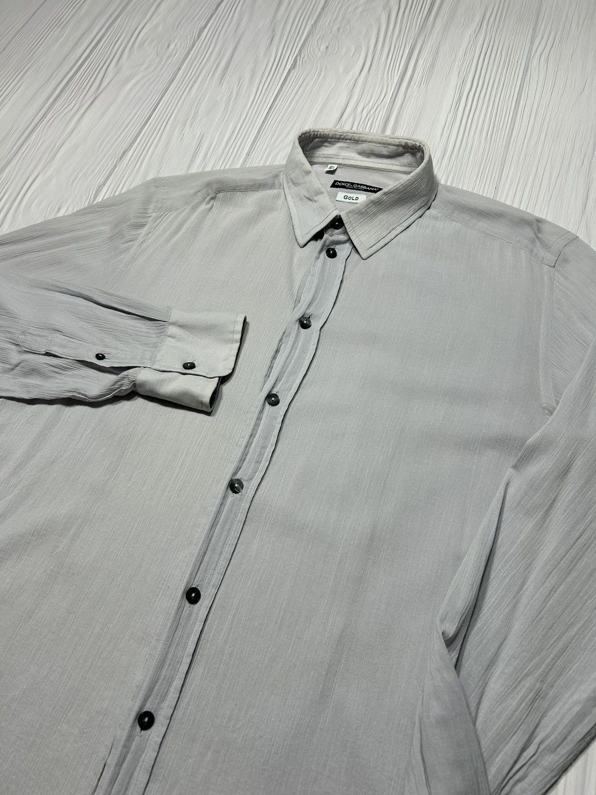 Dolce & Gabbana Dolce Gabbana GOLD Light Shirt Size 16 1/2 - 42 Size US L / EU 52-54 / 3 - 6 Thumbnail