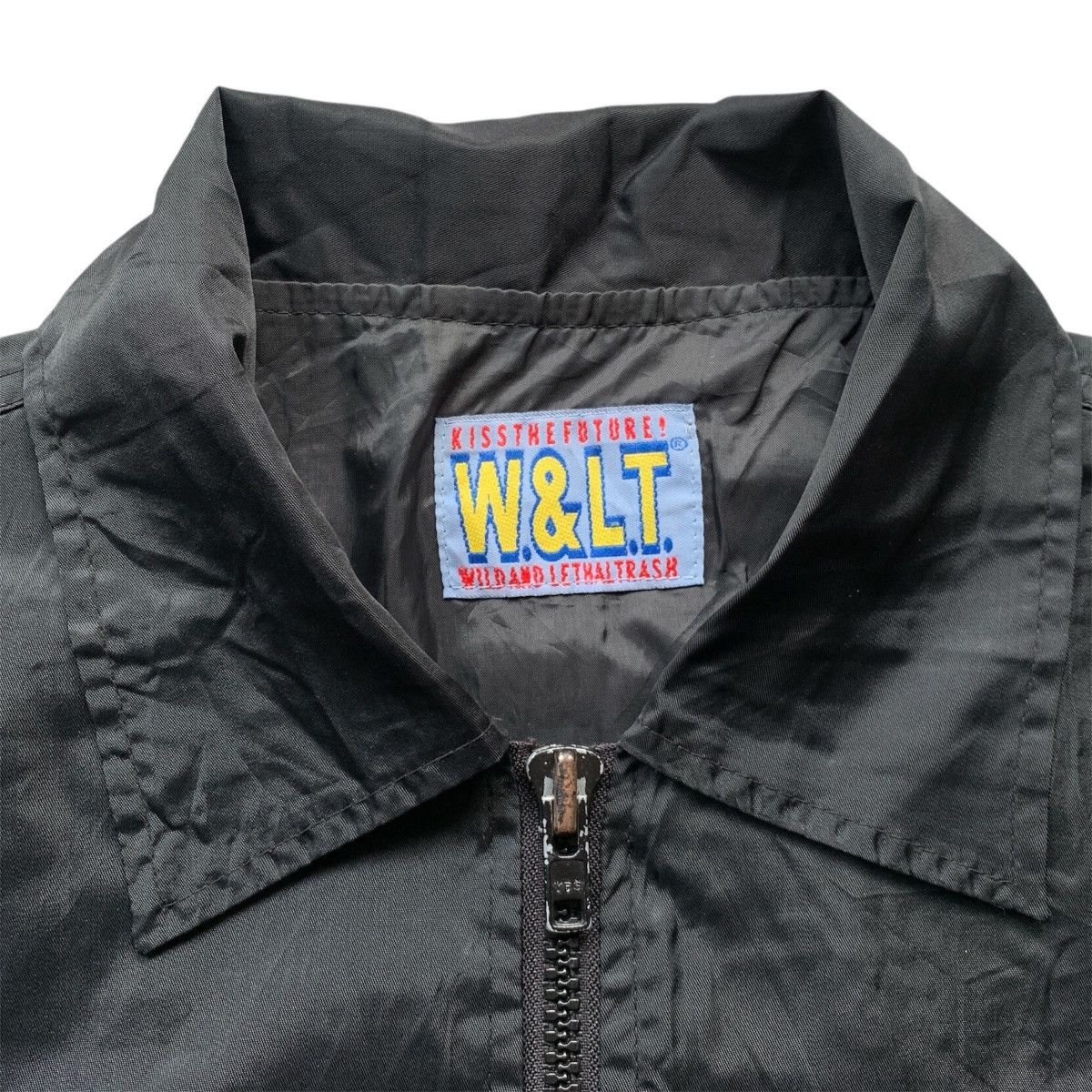 Walter Van Beirendonck Vintage W&LT “Kiss The Future” Embroidery Logo Coach Jacket Size US XL / EU 56 / 4 - 7 Thumbnail
