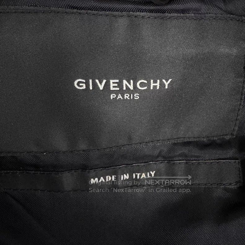 Givenchy Givenchy Size48 Black Button Collar Pocket Leather Jacket Size US M / EU 48-50 / 2 - 3 Thumbnail