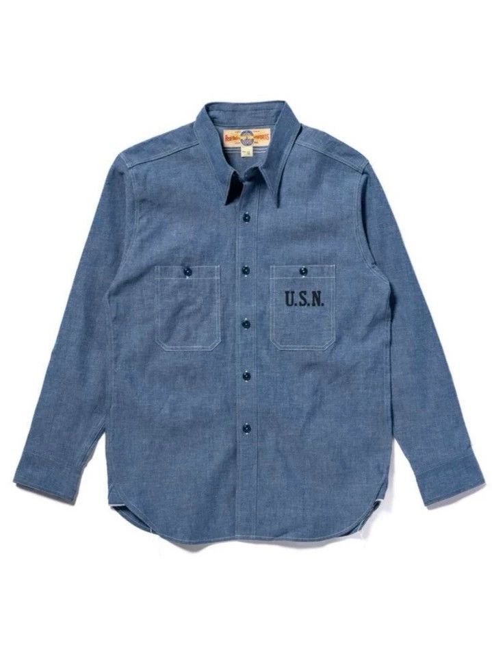 The Real McCoy's The REAL McCOY'S Size 15Youth Cloth Long Sleeve Shirt 2505- Size US S / EU 44-46 / 1 - 1 Thumbnail