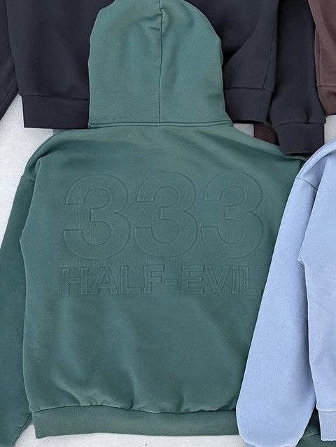 Half Evil Half Evil Embossed Heavyweight Logo Hoodie Size US XL / EU 56 / 4 - 1 Thumbnail
