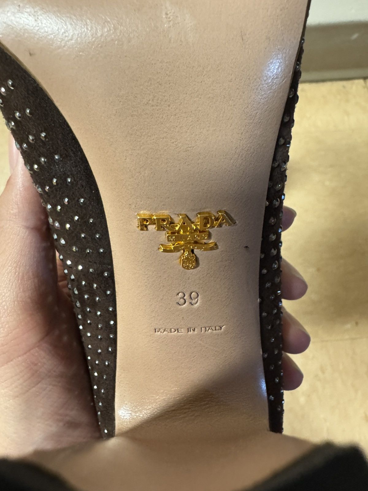 Prada Prada Crystal Heels Size US 9 / IT 39 - 4 Thumbnail