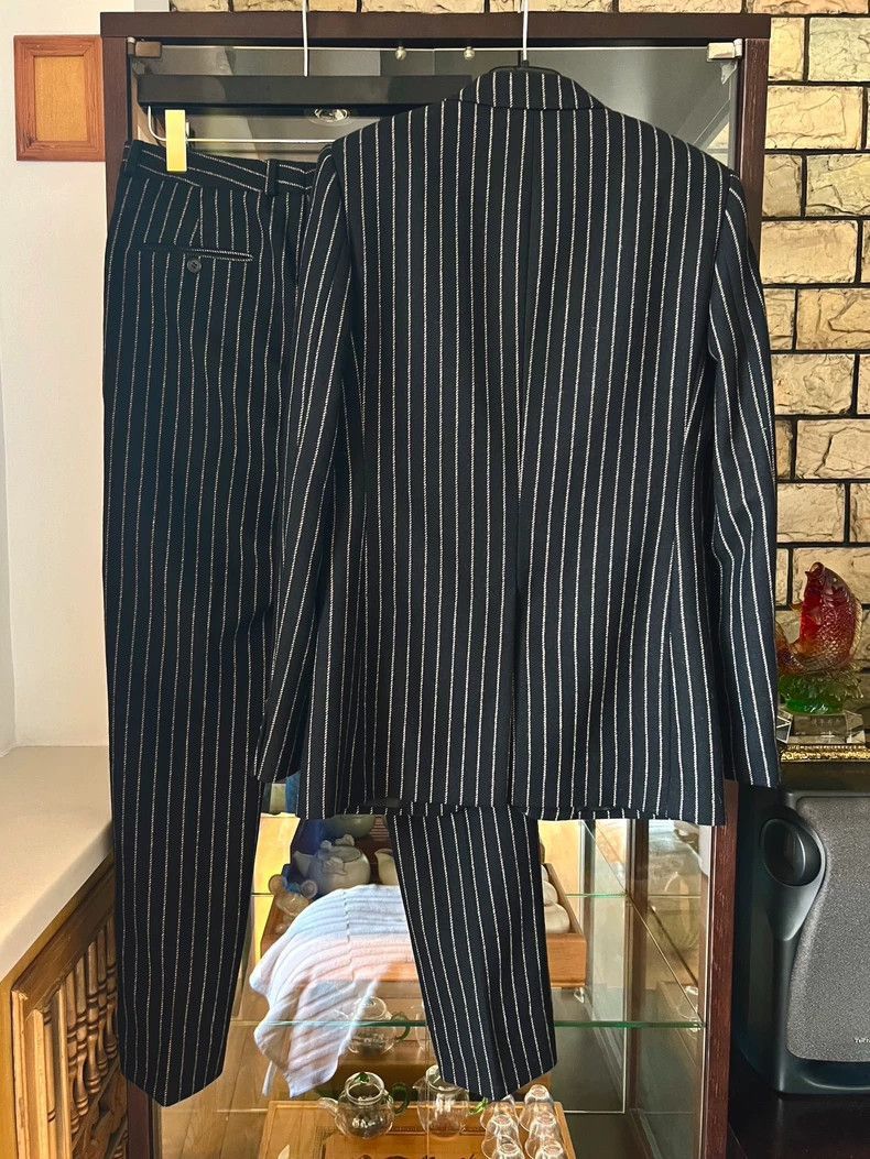 Saint Laurent Paris Saint Laurent Paris 15fw black and white woolen suit set-25 Size US S / EU 44-46 / 1 - 4 Thumbnail