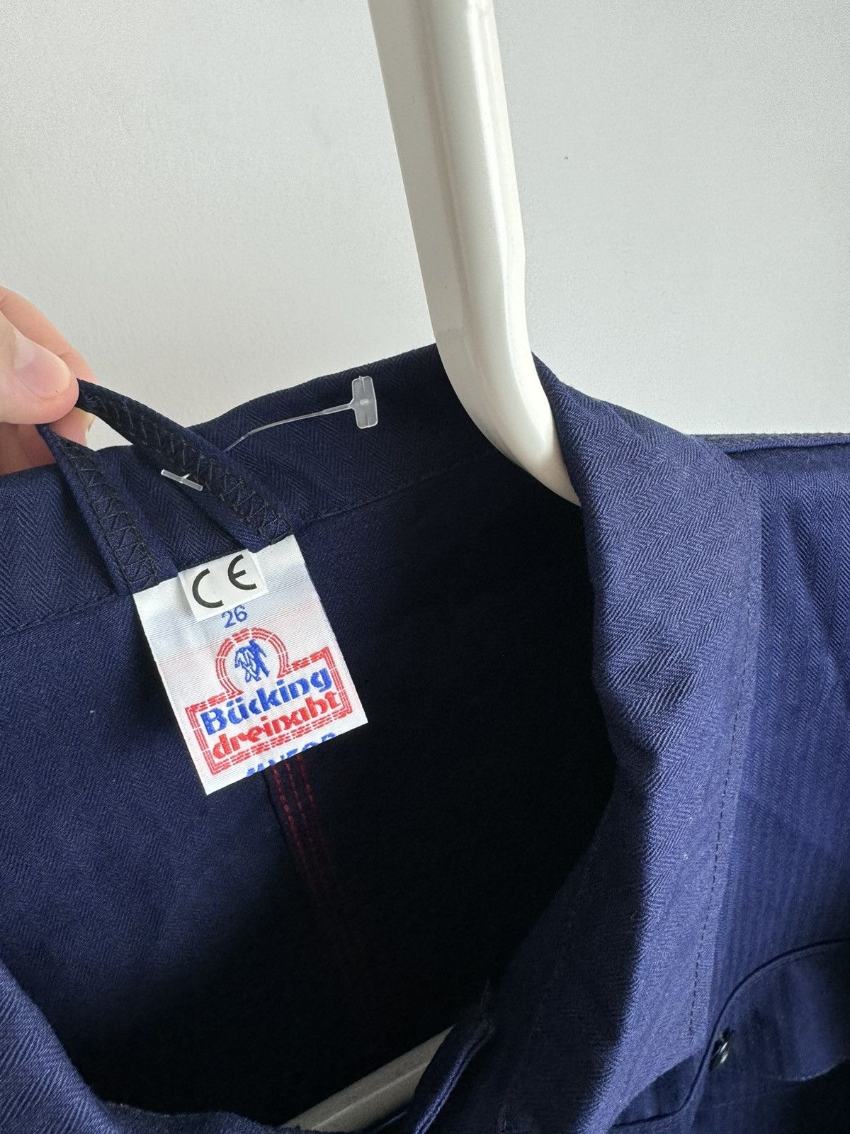 Vintage Vintage Bucking Dreinaht Sanforized French Workwear Jacket Size US XL / EU 56 / 4 - 3 Thumbnail