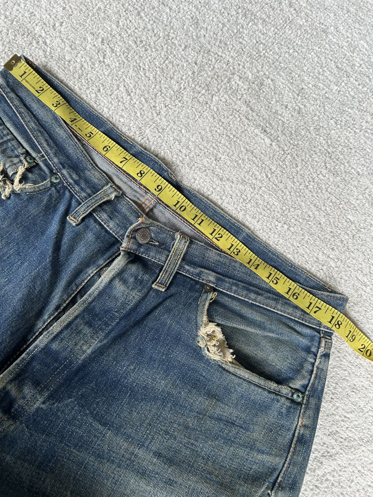 Levi's × Vintage Vtg 50-60s Levis Big E Single Button6 Selvedge Distressed Size US 36 / EU 52 - 22 Thumbnail