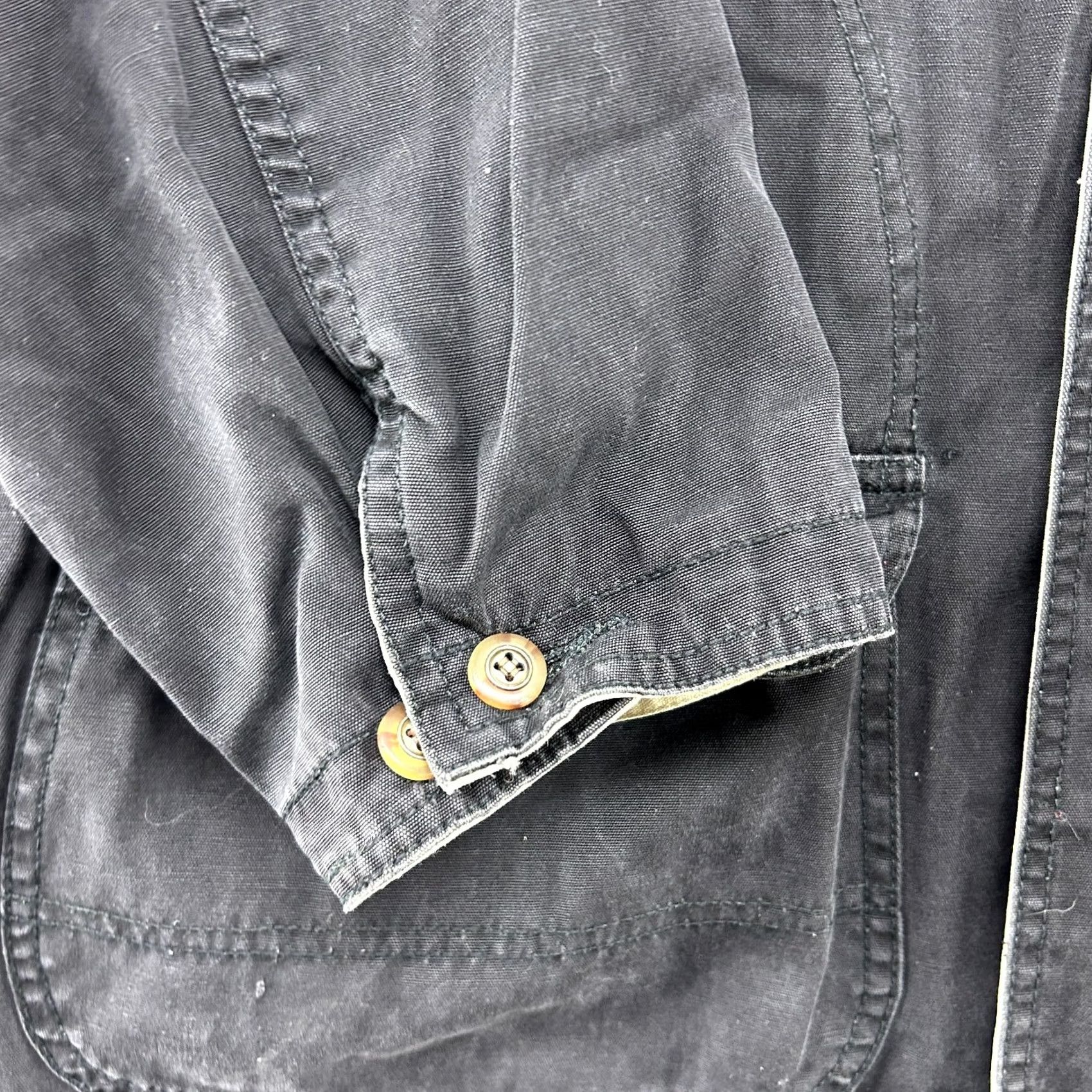 Equipment VINTAGE Urban Equipment Jacket Mens L Black Chore Barn Flannel Lined Canvas 90s Size US L / EU 52-54 / 3 - 2 Thumbnail