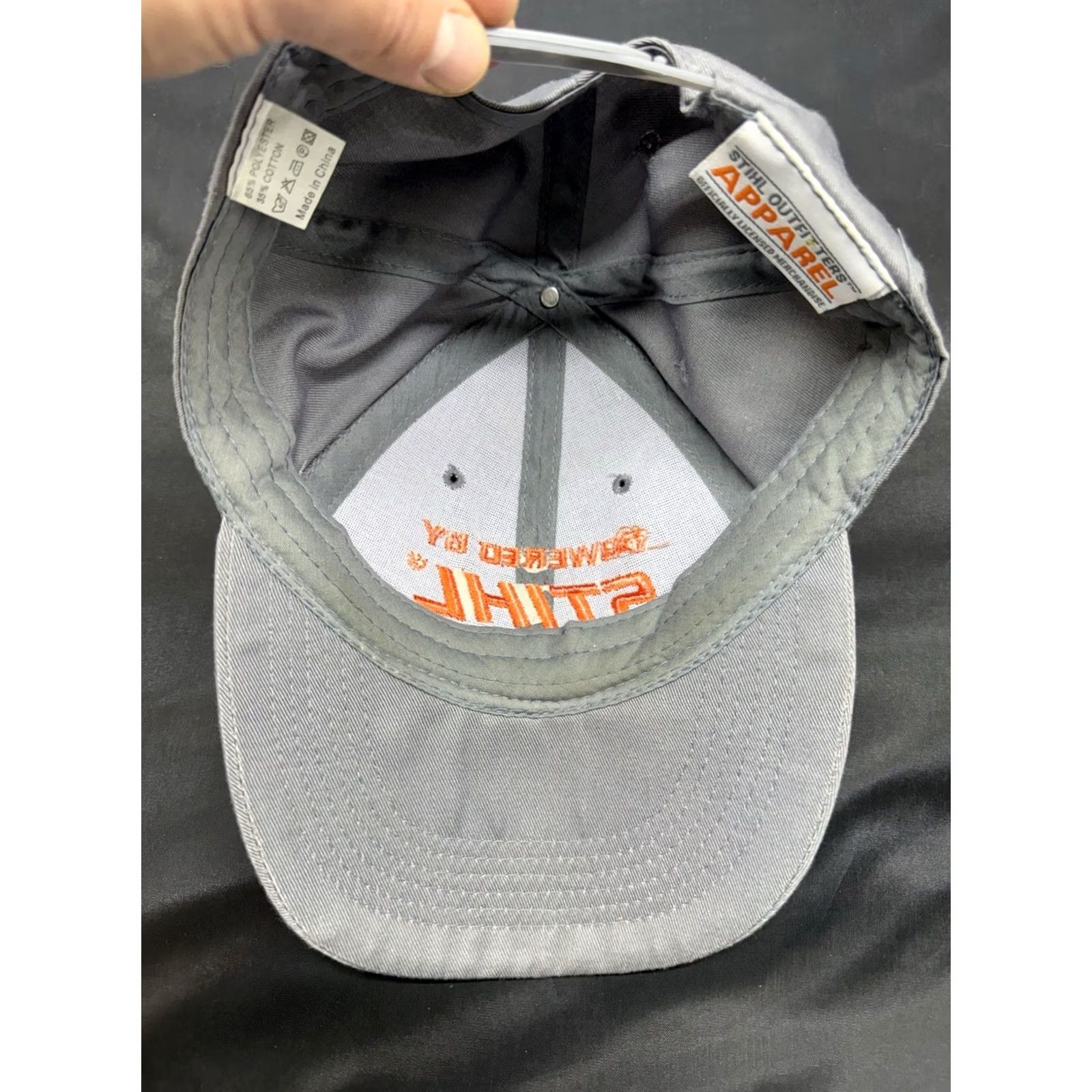 Vintage Stihl Power Tools Hardware Cap Hat Adjustable StrapBack Adult Mens Gray Size ONE SIZE - 3 Thumbnail