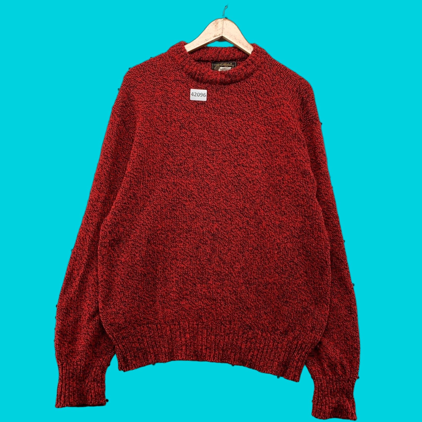 Eddie Bauer Vintage 80s Eddie Bauer Wool Knit Sweater Men’s XL Crewneck Red Casual Winter Fall Spring USA Size US XL / EU 56 / 4 - 1 Thumbnail