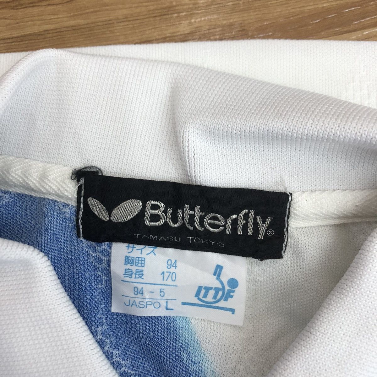 Vintage Vintage BUTTERFLY JAPAN TABLE TENNIS AOP Jersey Tee Shirt Size US L / EU 52-54 / 3 - 5 Thumbnail