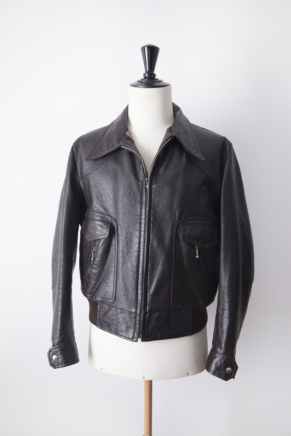Vintage Vintage 1980's French faux-leather A2 jacket Size US M / EU 48-50 / 2 - 1 Thumbnail
