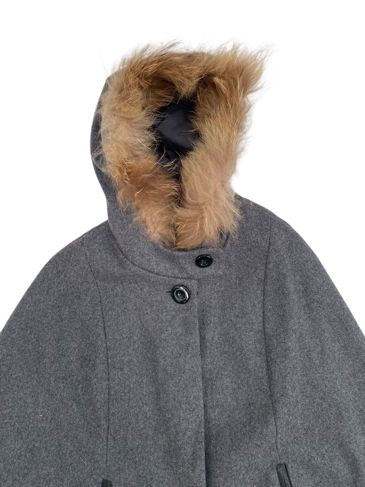 Japanese Brand × Vintage Vtg Wool Deskip Fur Capes Batwing Size US M / EU 48-50 / 2 - 4 Thumbnail