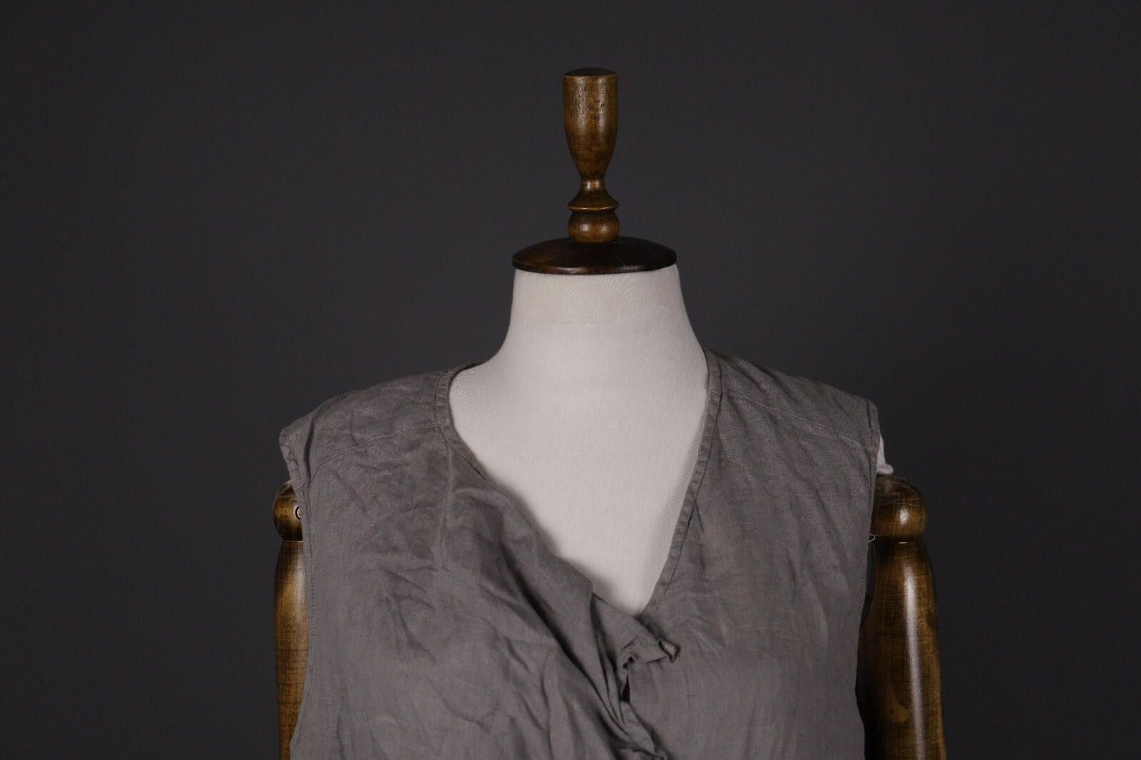 Other Elemente Clemente Gray Linen Designer Tank Top Shirt Size 2 Size M / US 6-8 / IT 42-44 - 2 Thumbnail