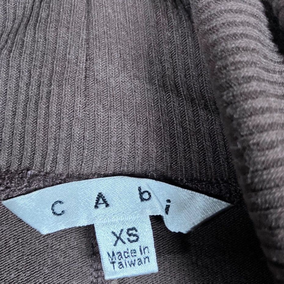 Vintage VINTAGE CAbi Womens Sweater Dress Knit Brown Fireside Cowl Neck XS Stretch Size XS / US 0-2 / IT 36-38 - 6 Thumbnail