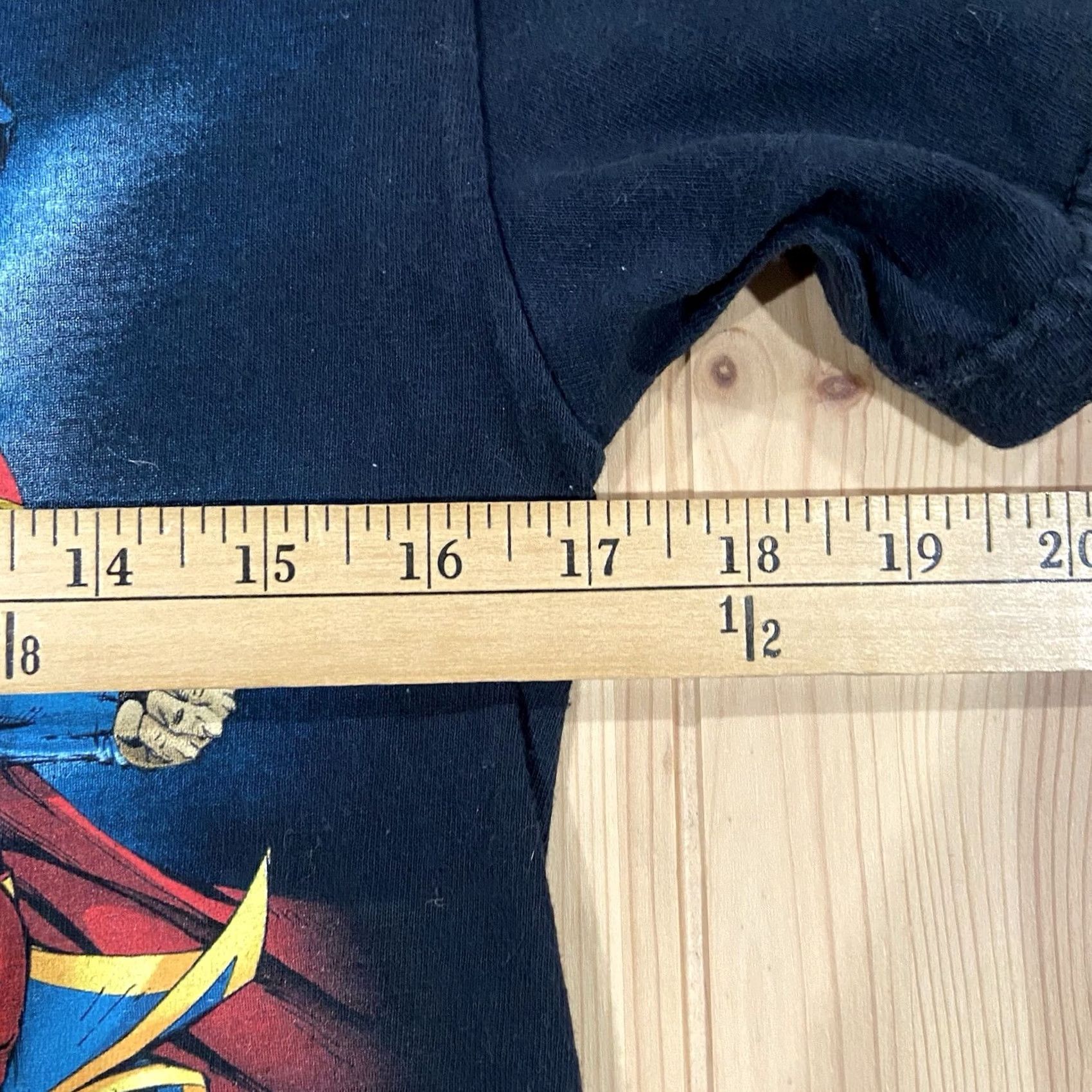 DC Comics VINTAGE DC Justice League Shirt Small Batman Superman Justice League Shirt Men S Black Cotton Graphic Print Size US S / EU 44-46 / 1 - 3 Thumbnail