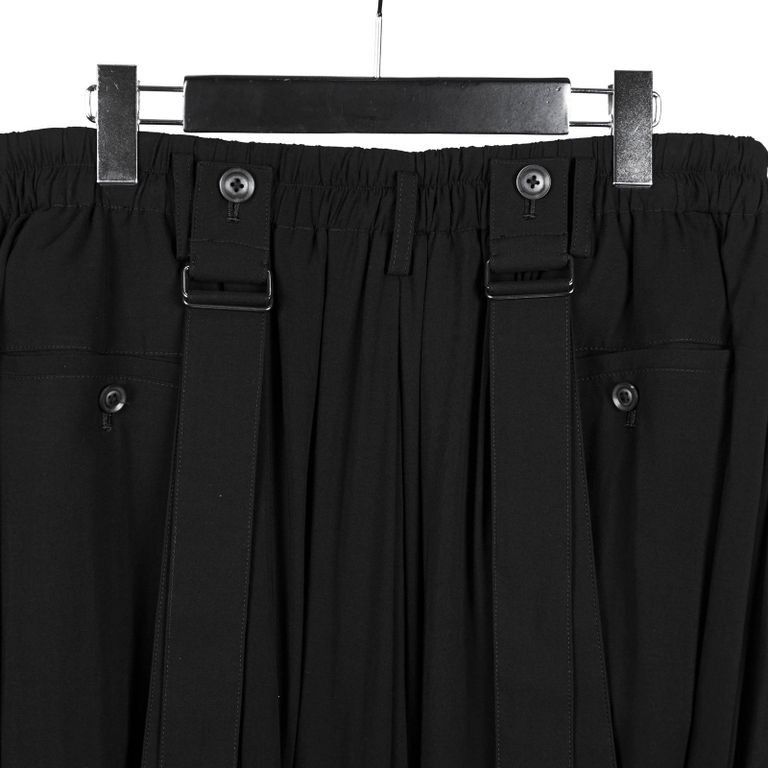 パンツ Yohji Yamamoto rayon PANTS Yohji Yamamoto Black Rayon Pants