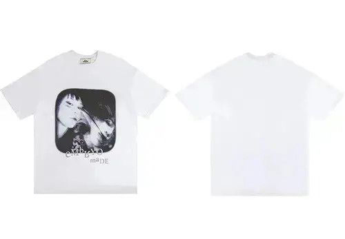 White Color Illusion Girl Embryo Made Tee