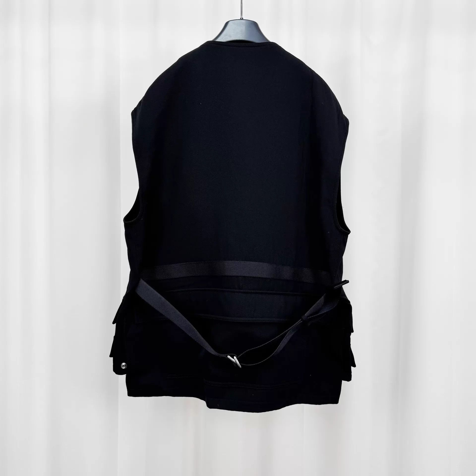 Burberry Burberry Black Multi-Pocket Wool Vest 50 99 New Size US M / EU 48-50 / 2 - 2 Thumbnail