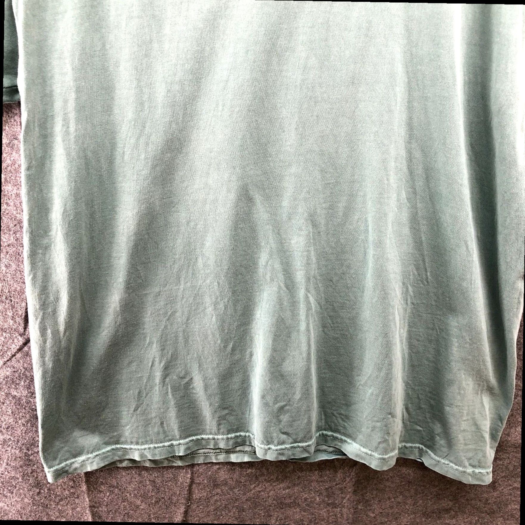 New Republic Melrose Place Mens Large XL Extra Large Sage Green Short Sleeve Cotton T Shirt Size US L / EU 52-54 / 3 - 4 Thumbnail