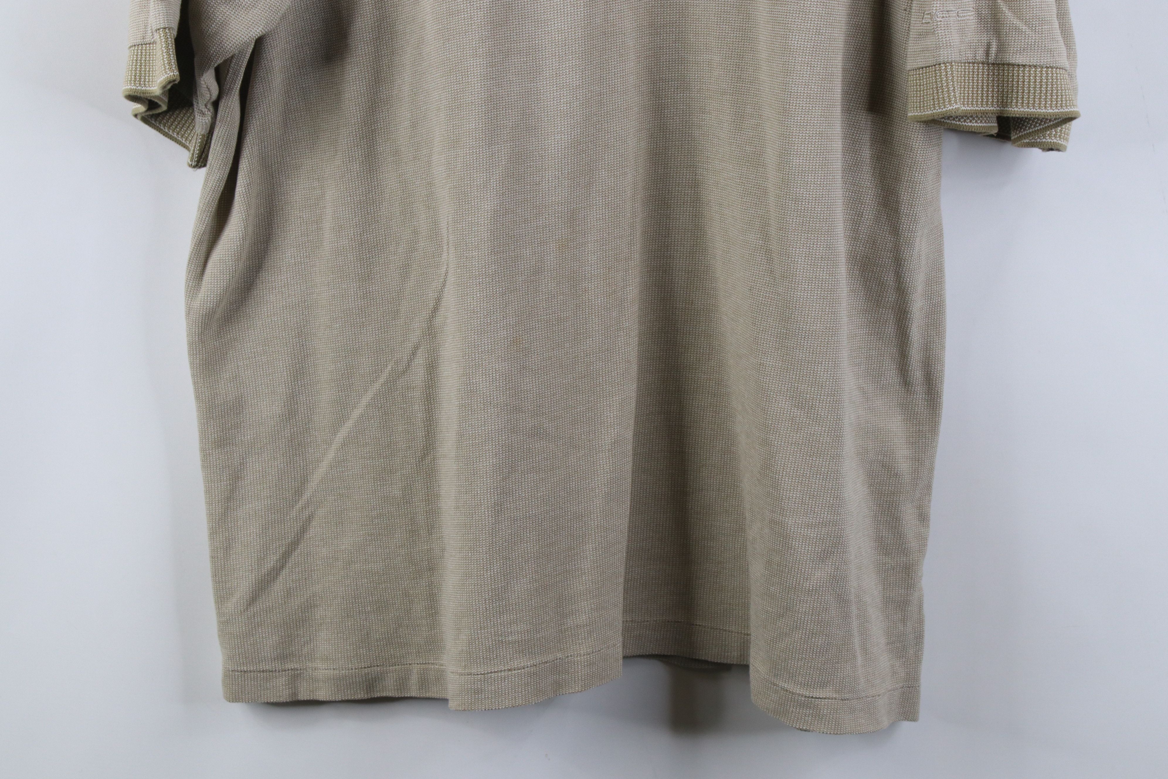Vintage Vintage 90s Streetwear Knit Collared Golf Polo Shirt Beige Size US XL / EU 56 / 4 - 3 Thumbnail