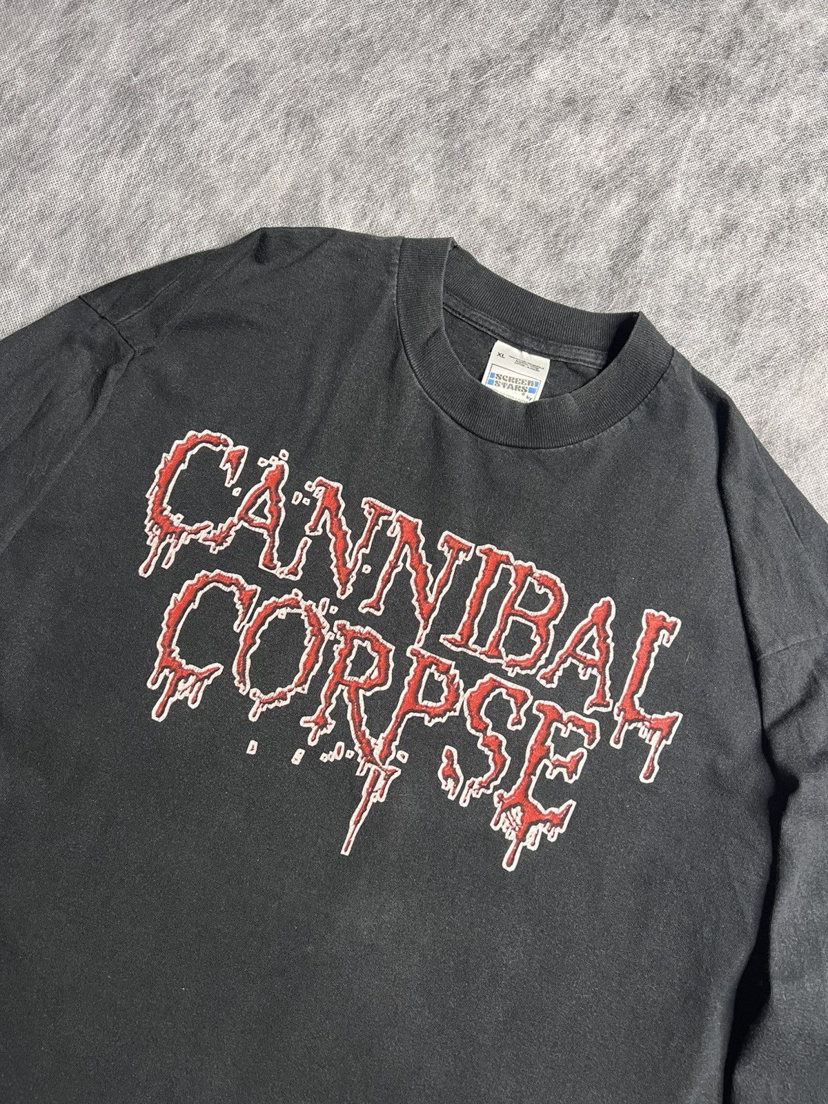 Vintage Cannibal Corpse 90s Gallery of Suicide Long Sleeve Size US XL / EU 56 / 4 - 3 Thumbnail