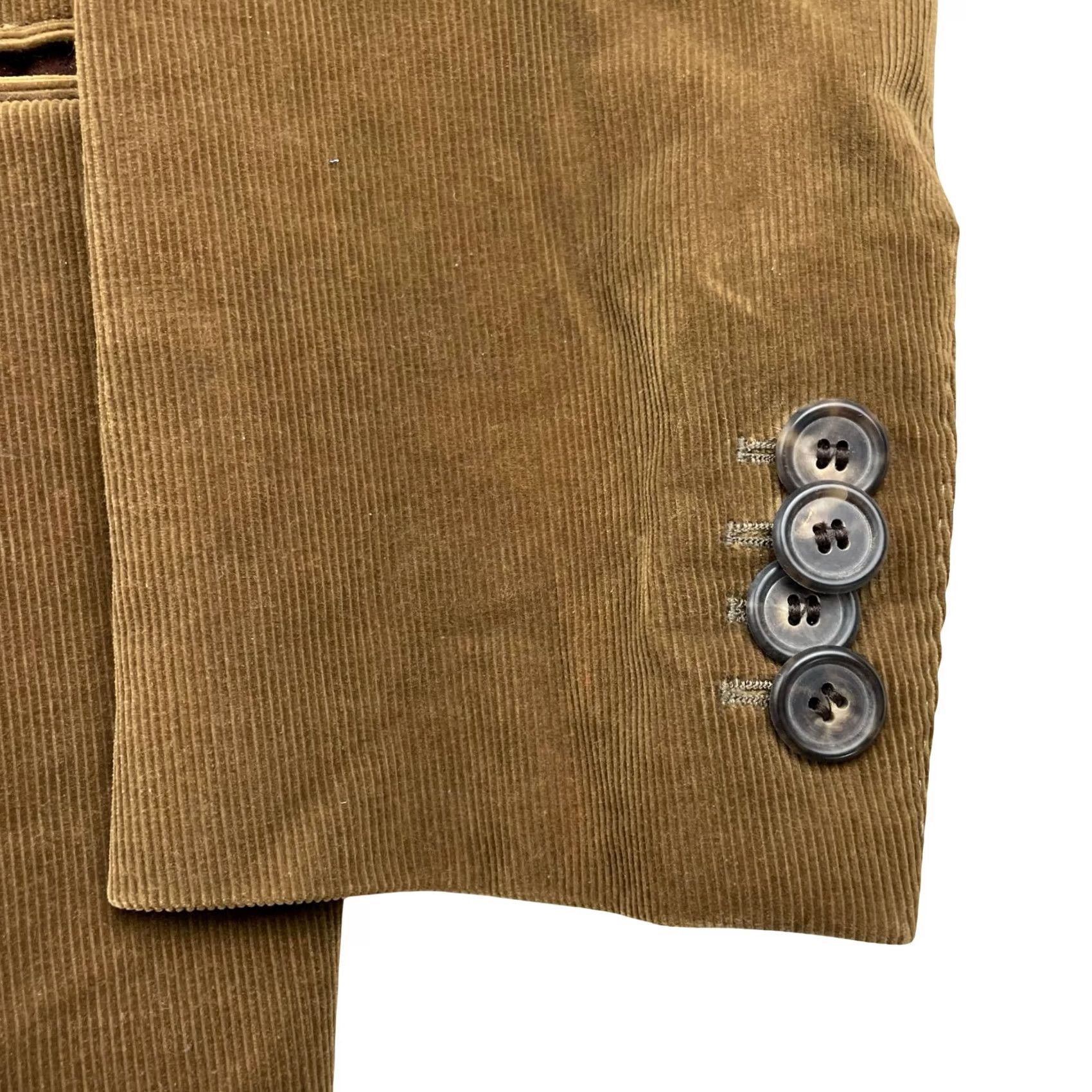 Paul Smith Paul Smith Blazer Men Corduroy 2-Button Brown Polka Dot Lining Jacket Coat Short 36 36S US Regular Chest 36 Notch Lapel Vintage: No Mens Size 36R - 4 Thumbnail