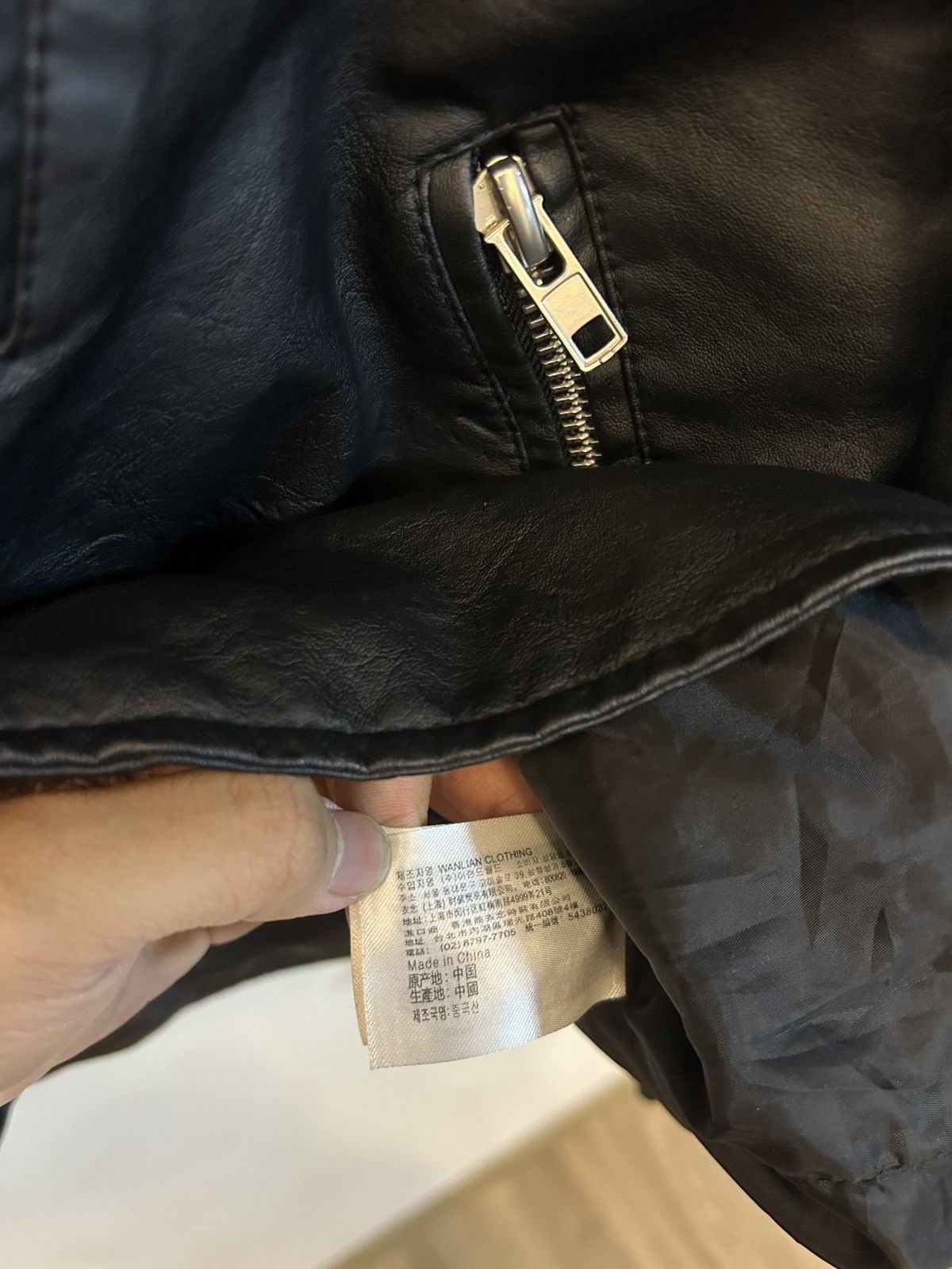 If Six Was Nine 🧥 SPAO Leather Double Rider Biker Jacket Size US L / EU 52-54 / 3 - 9 Thumbnail