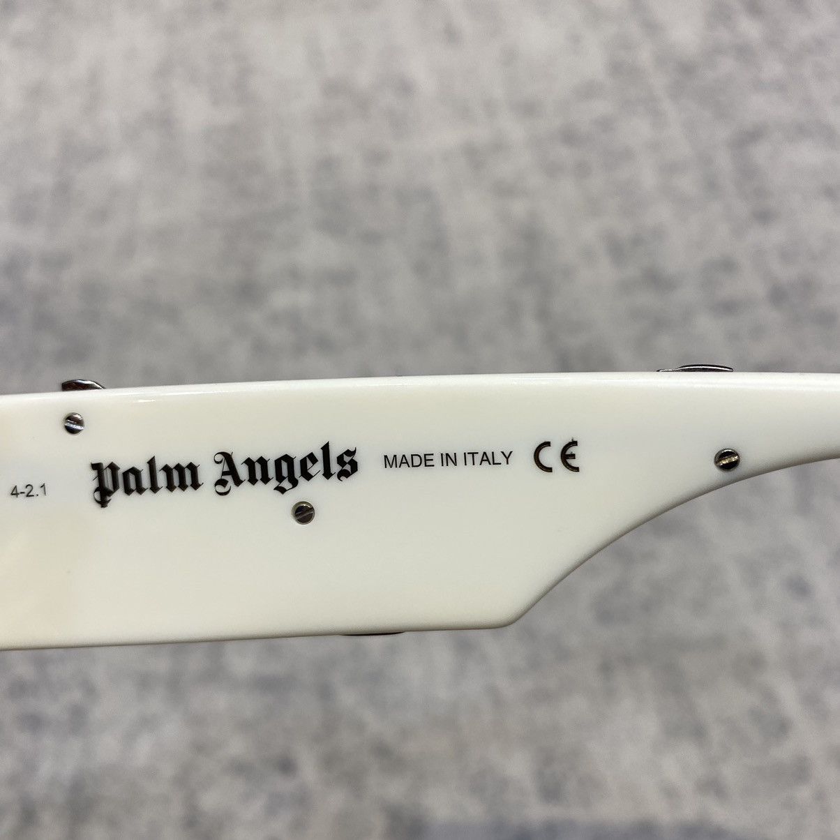 Palm Angels PALM ANGELS PERI007S22PLA0010172 Sunglasses WHITE Size ONE SIZE - 6 Thumbnail
