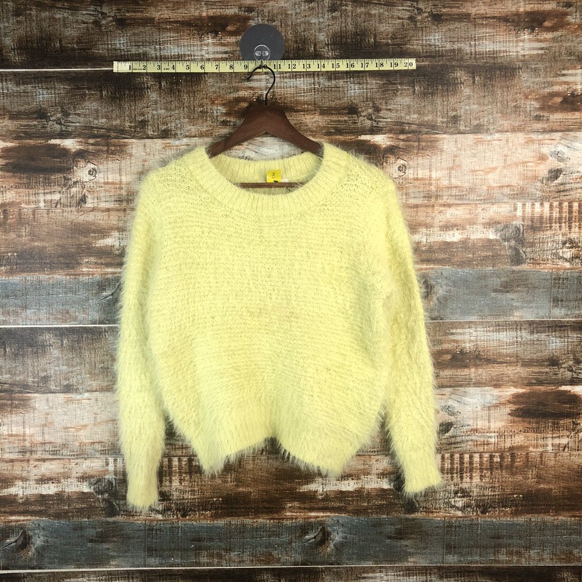 DL Choco Raffine Yellow Mohair Knitwear #C541