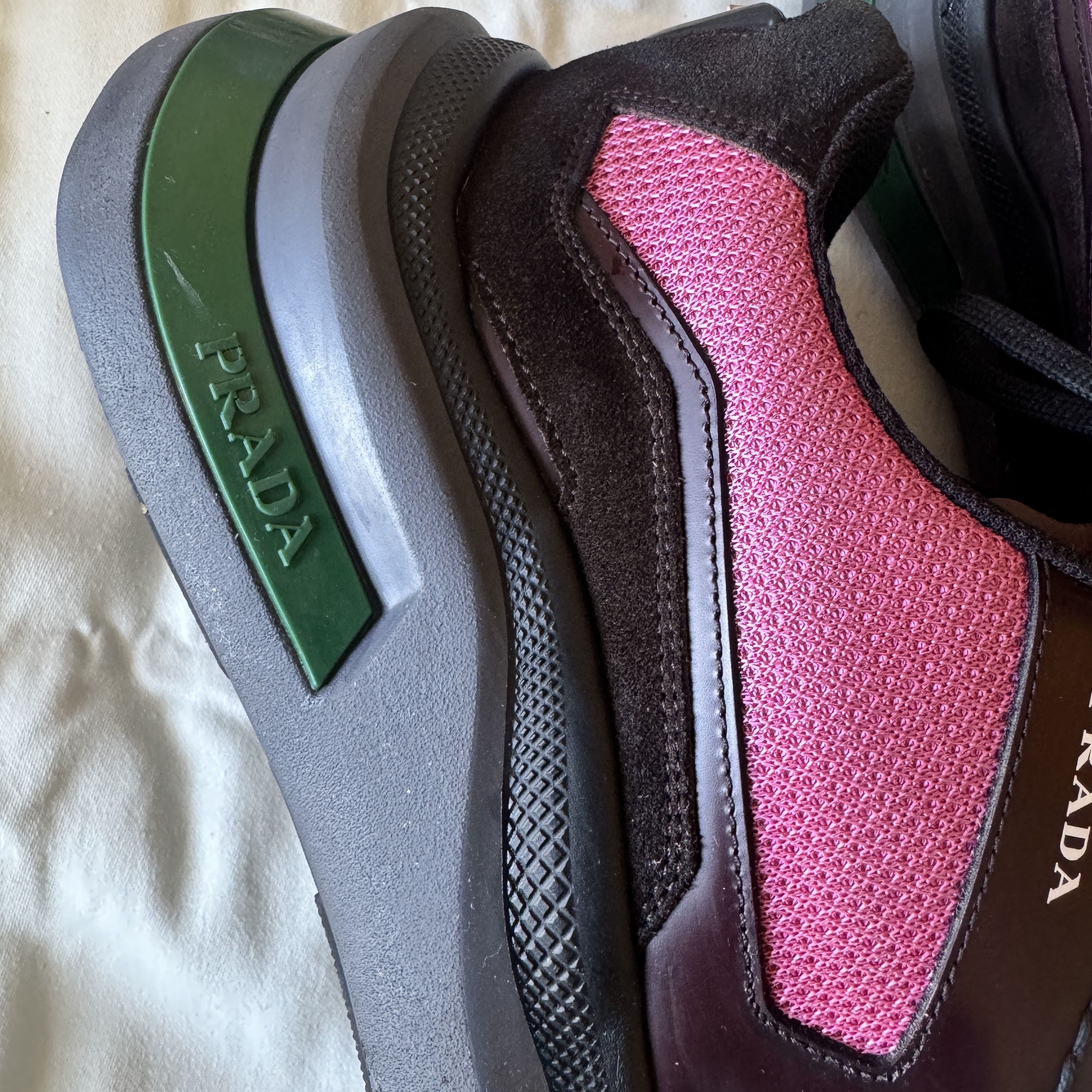Prada PRADA Systeme Brushed Leather Sneakers very limited Size US 8 / EU 41 - 13 Thumbnail