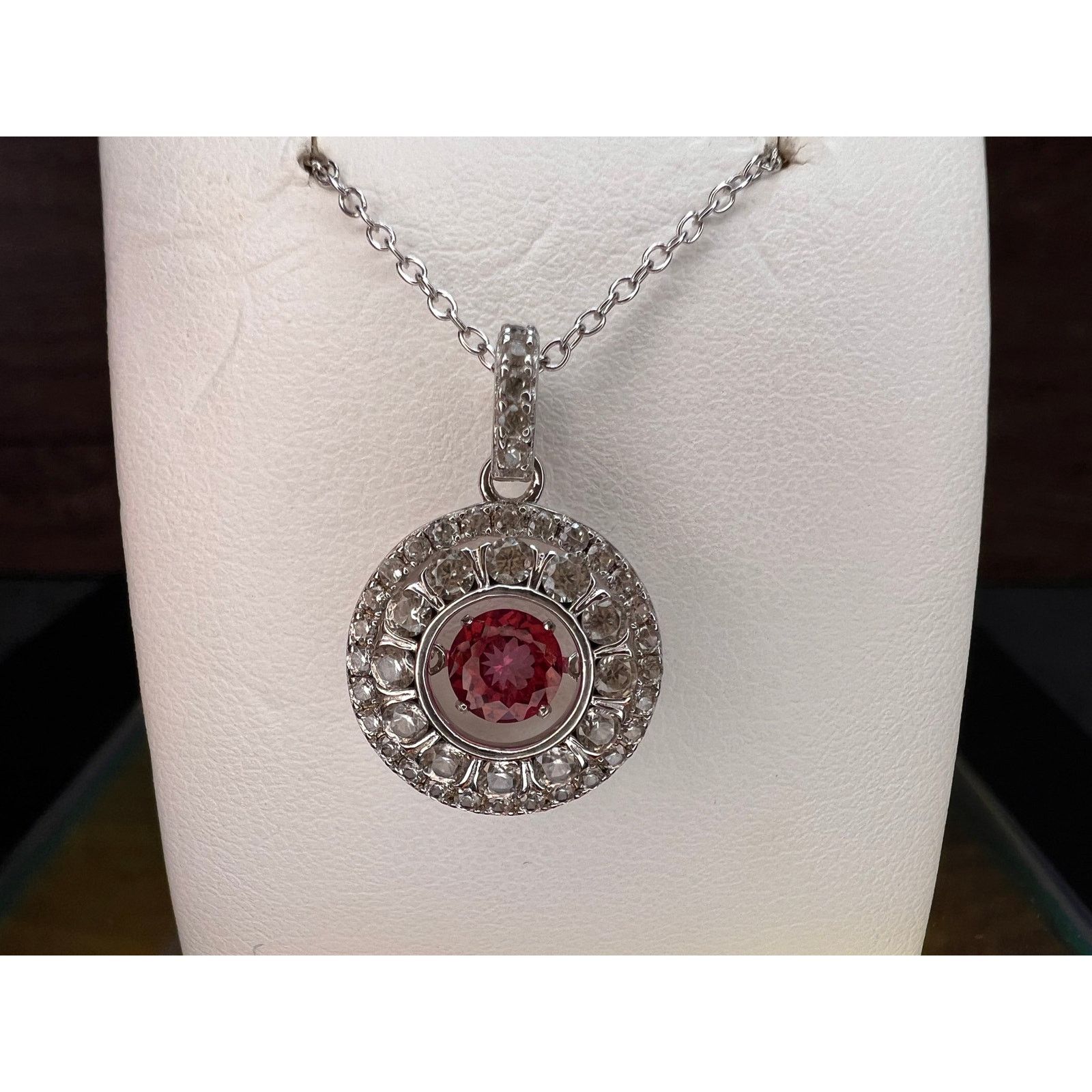 Other Pink tourmalinetopaz pendant necklace in platinum over 925 Size ONE SIZE - 10 Thumbnail