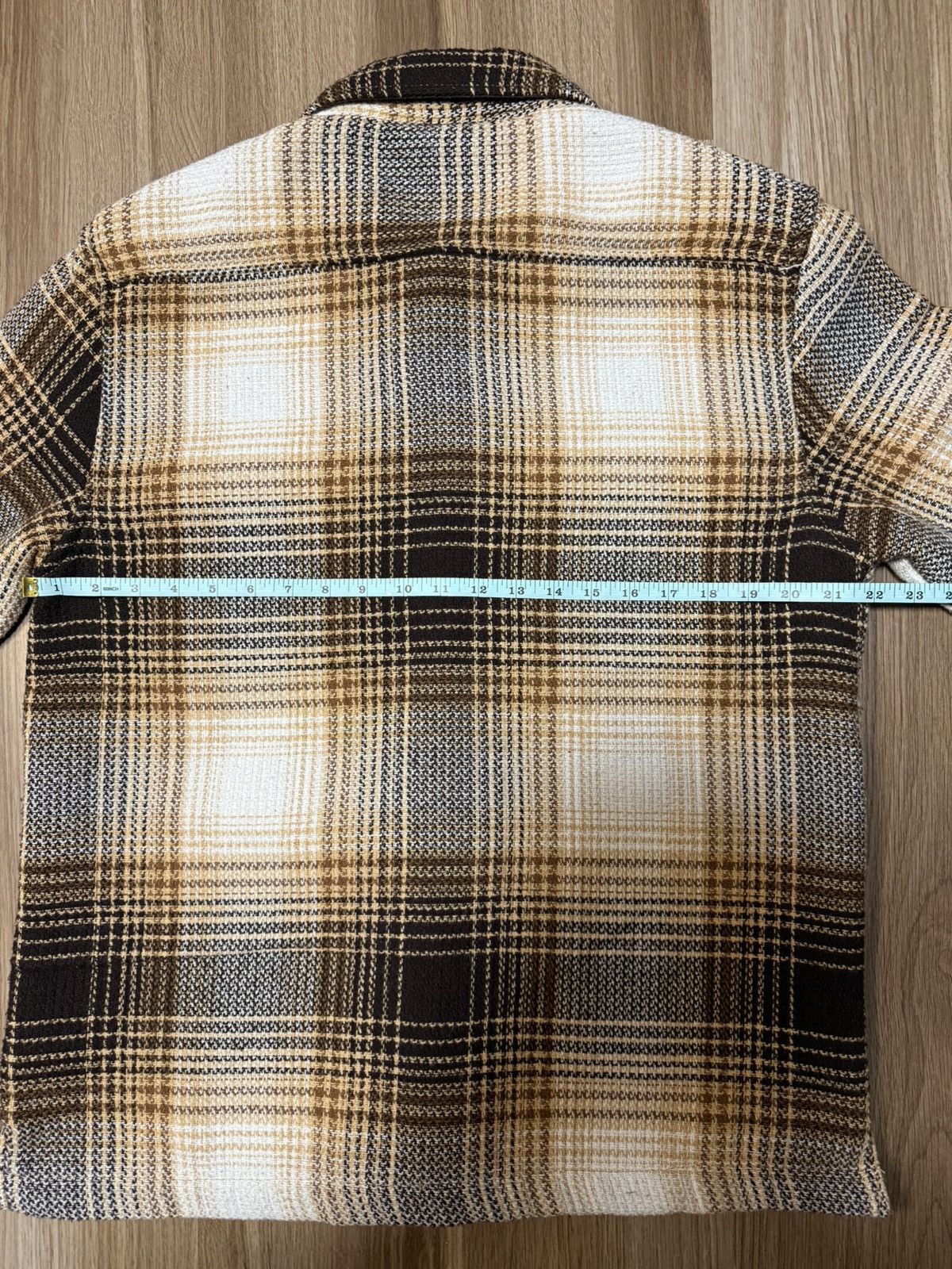The Stronghold The Stronghold Mens Shirt M Brown White Plaid Jacket Flannel Size US M / EU 48-50 / 2 - 6 Thumbnail