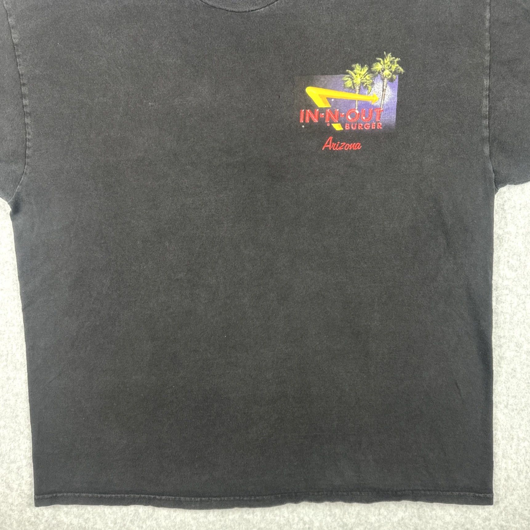 Vintage In-N-Out Burger T-Shirt Black XL Crew Neck Men Short Sleeve 2010 Graphic Print Tee Size US XL / EU 56 / 4 - 4 Thumbnail