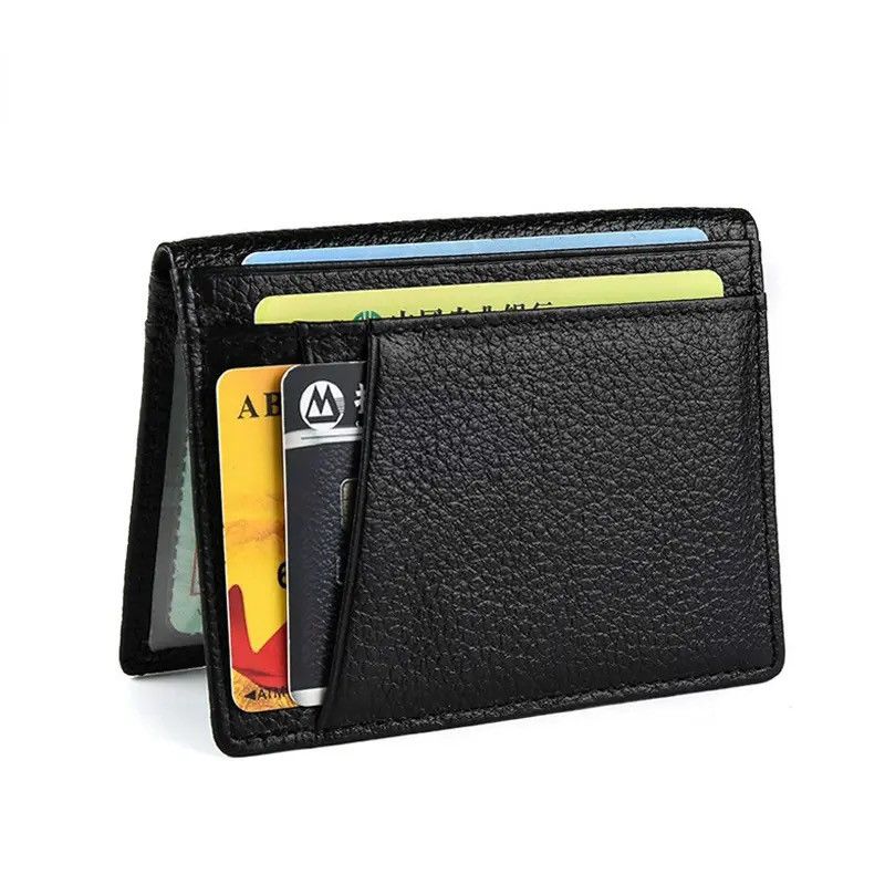 Designer × Japanese Brand Super Slim Wallet Genuine Leather Mini Credit Card Holders Size ONE SIZE - 4 Thumbnail