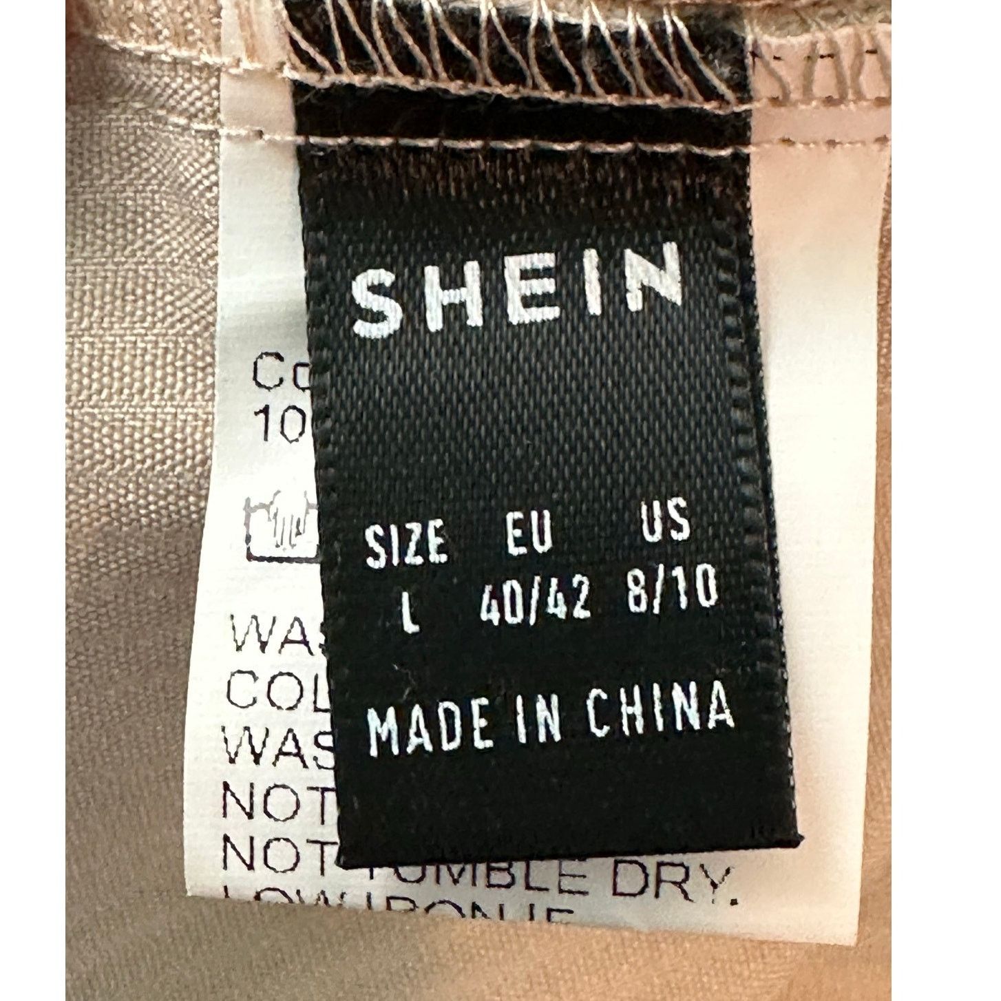 Shein SHEIN beige corduroy pleated cuffed shorts size 8 - 10 Size 32" / US 10 / IT 46 - 3 Thumbnail
