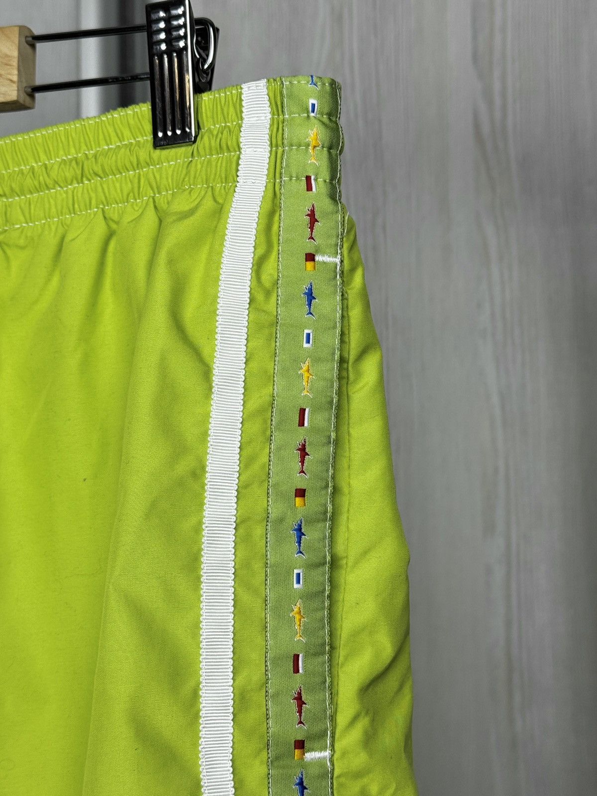 Paul & Shark Paul & Shark acid green swimwear shorts with stripes size L Size US 34 / EU 50 - 5 Thumbnail