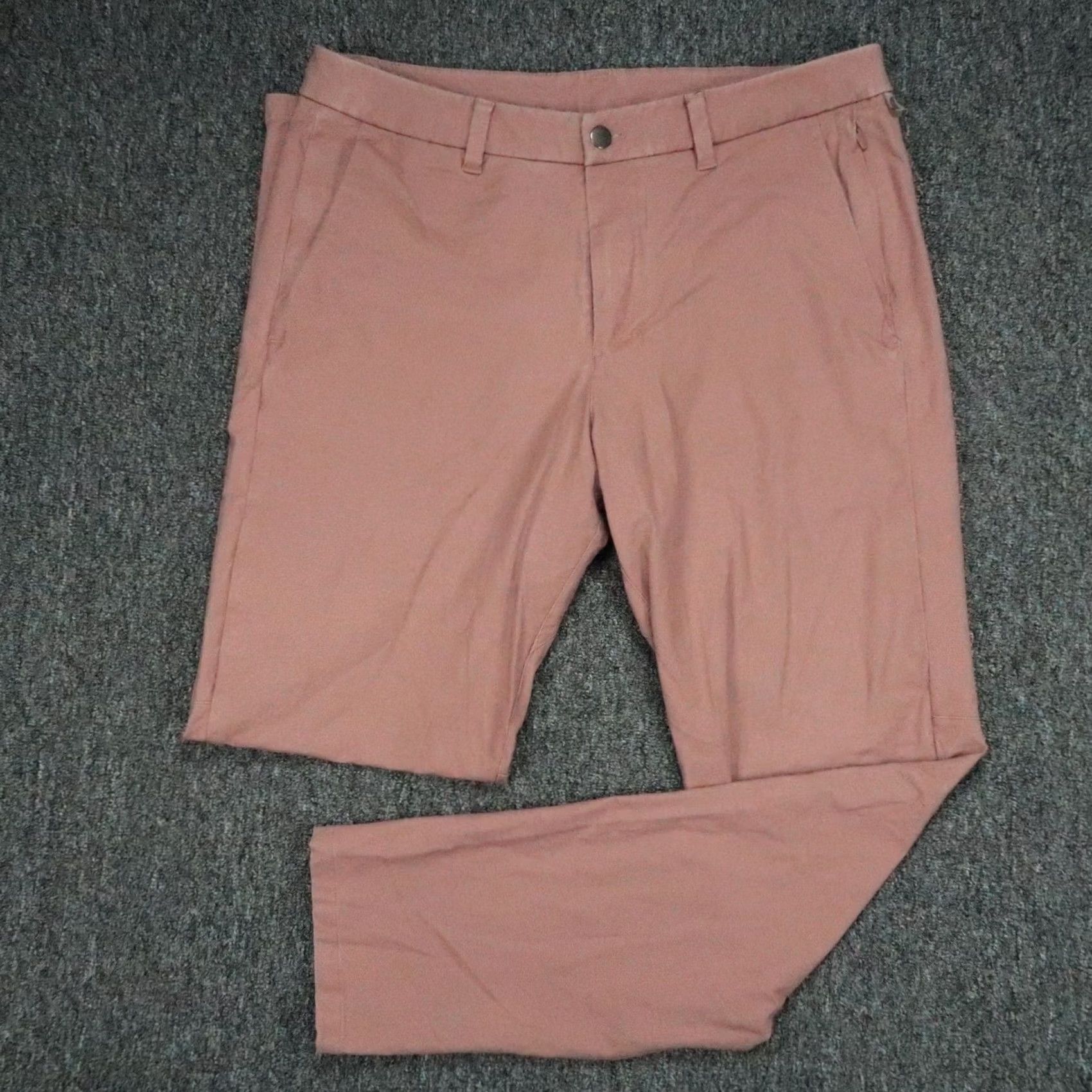 Lululemon Lululemon Mens Pants 34x32 Red Clay Commission Slim Trouser Zip Pocket Earth Dye Business Casual Size US 34 / EU 50 - 2 Thumbnail