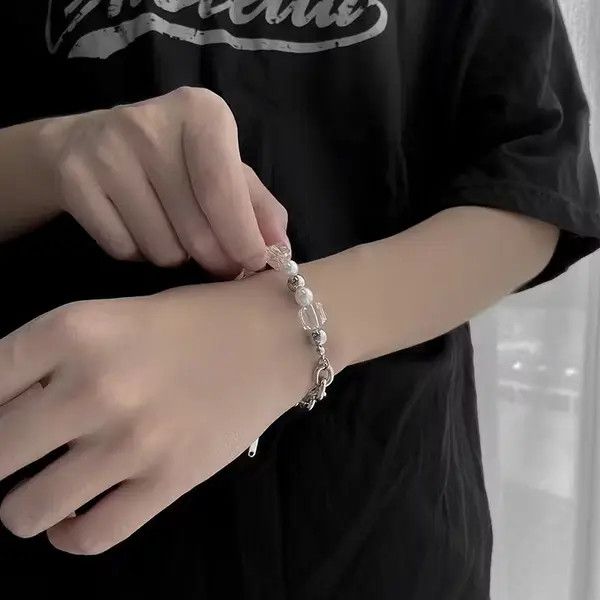 Jewelry Quartz Gemstone Beaded Bracelet Size ONE SIZE - 1 Thumbnail
