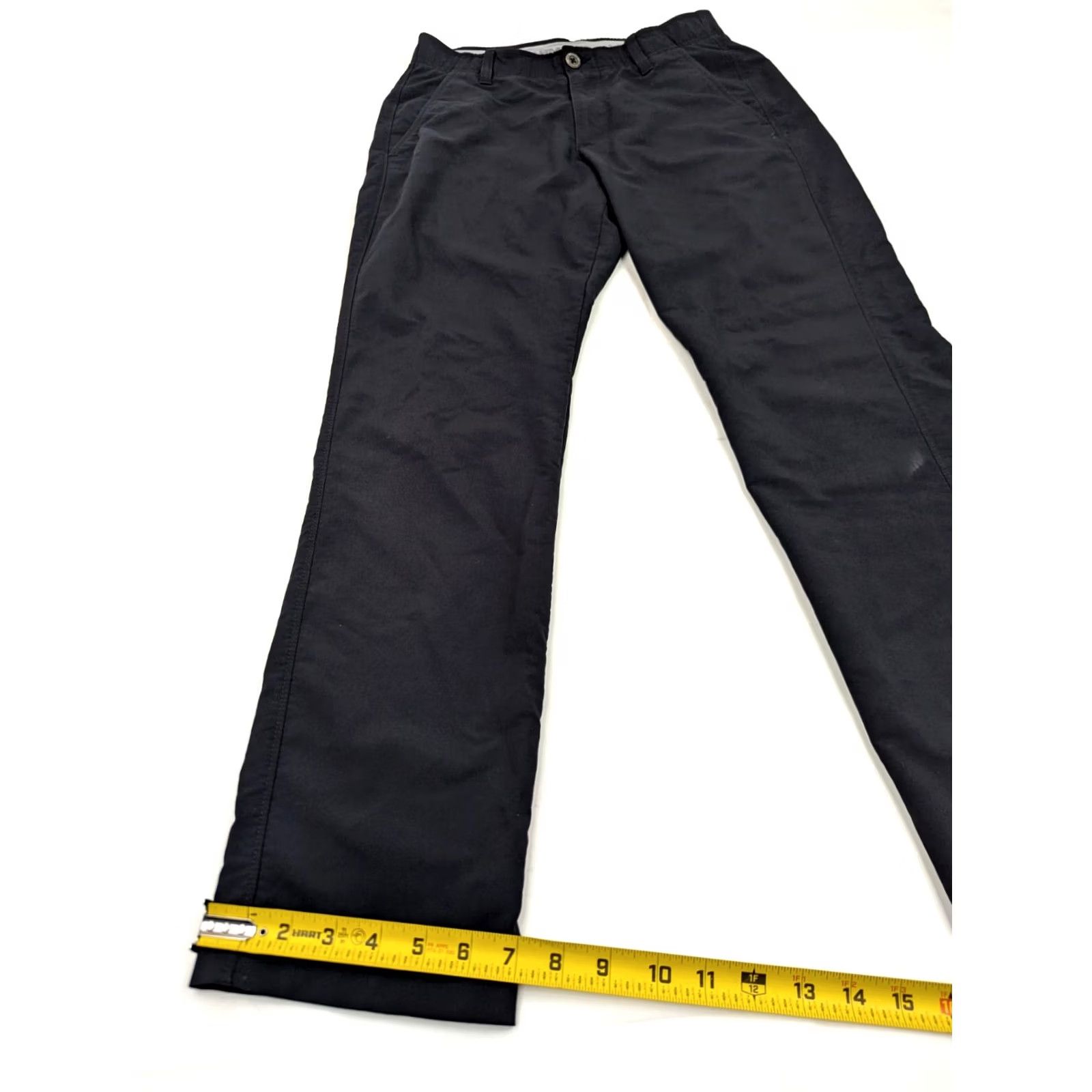 Under Armour Under Armour Match Play Pants Men 29x29.5 Black Chino Knit Regular Inseam 29.5" Nylon Polyester Size US 29 - 2 Thumbnail